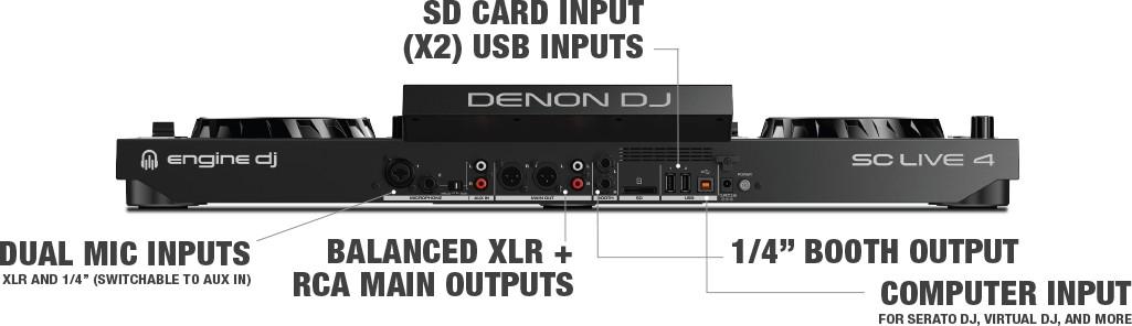 Denon DJ SC LIVE 4 4-Deck Standalone DJ Controller - Andertons