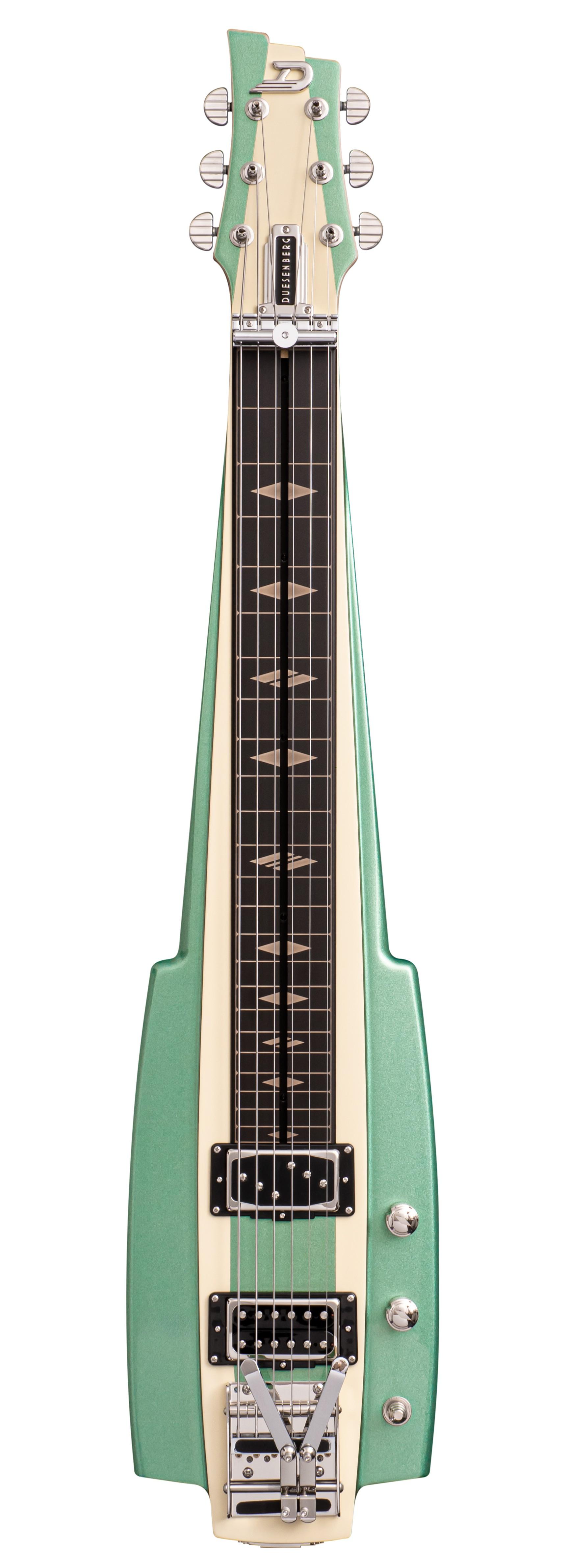 Duesenberg Fairytale Lap Steel Guitar in Harbour Green White - DLS-FT-HGW_01.jpg