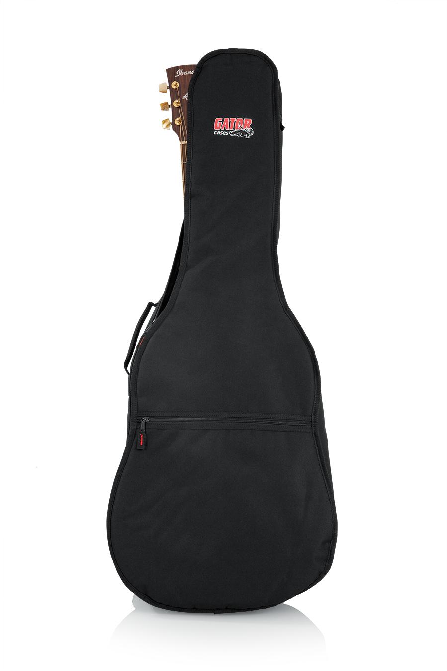 Gator GBE Economy Gig Bag for Dreadnought Guitars - GBE-DREAD_FRONT_GEAR.jpg