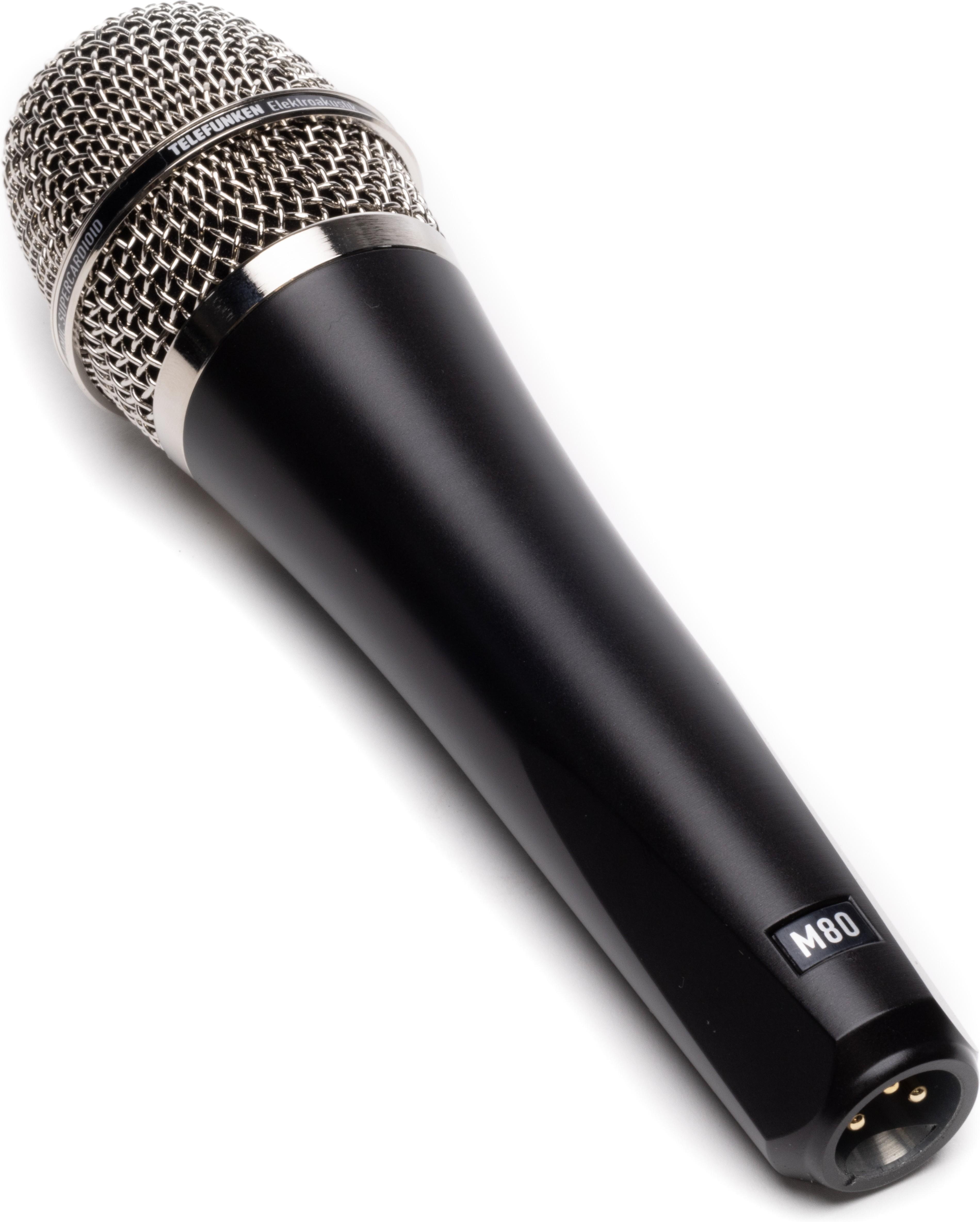 Telefunken M80 BLACK w/ Chrome Grille - M80BKCHROME_5.jpg