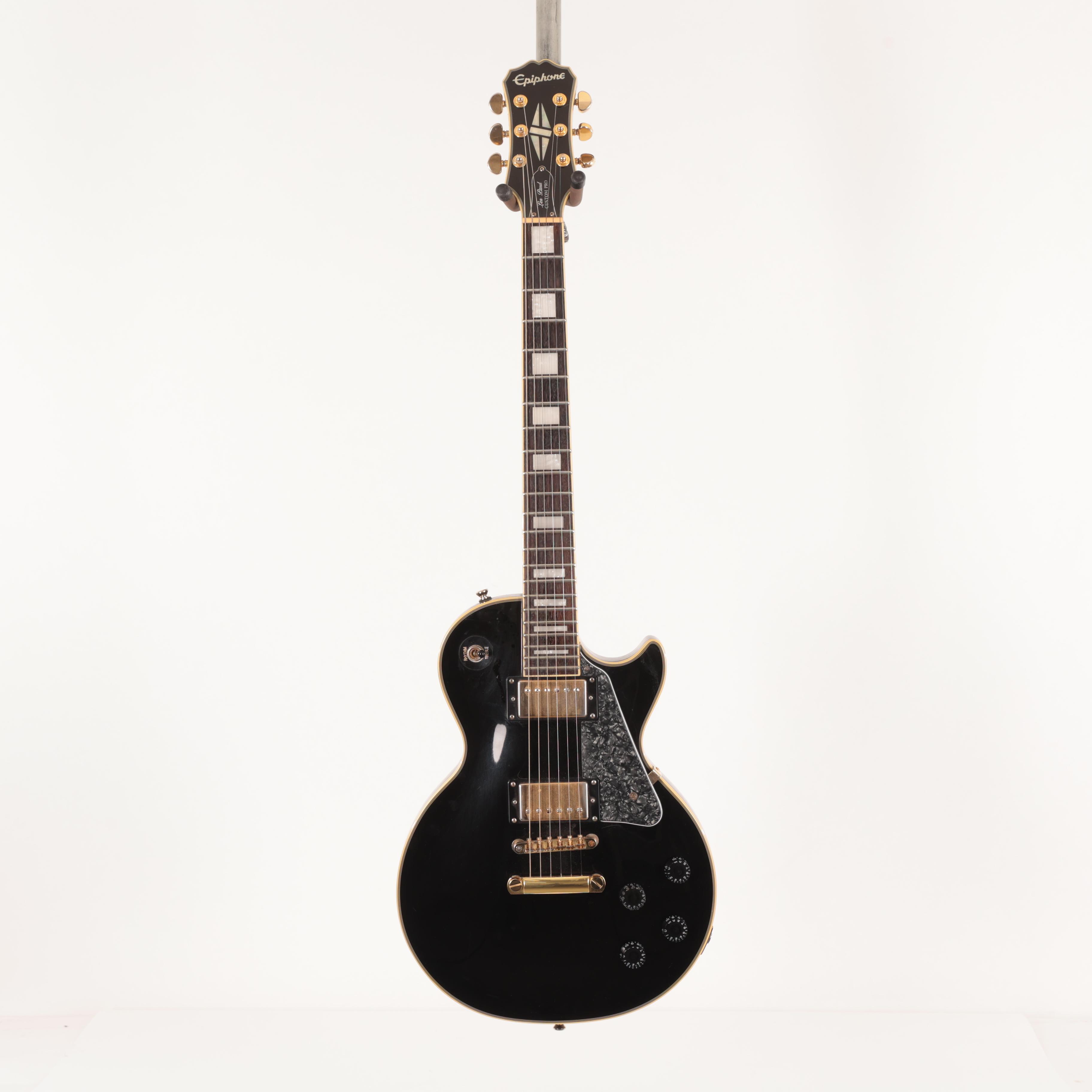 Second Hand Epiphone Les Paul Custom Pro in Ebony 760 - SH-141-4760 (3).jpg