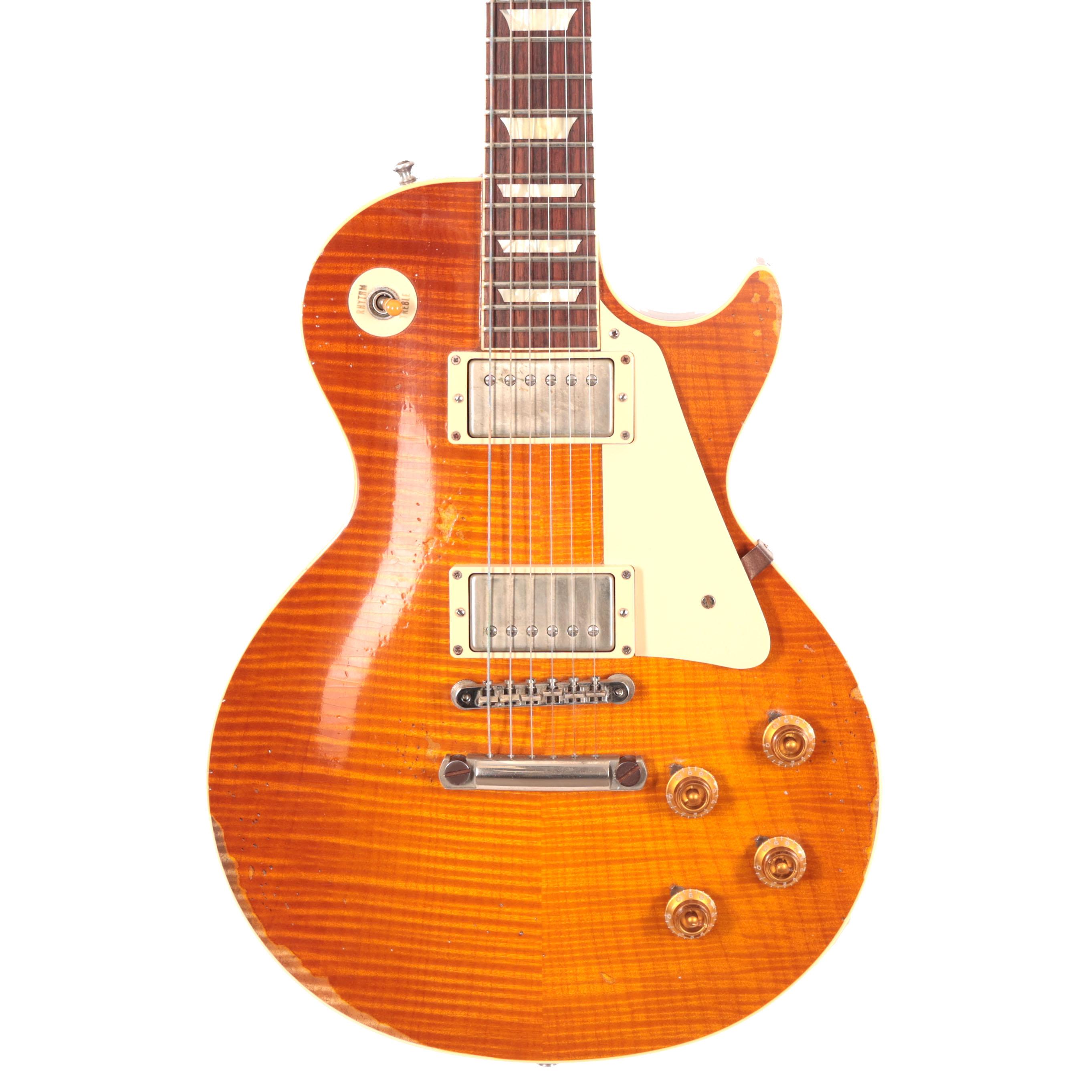 Second Hand Gibson Custom Shop 2013 Ultra Heavy Aged Les Paul 1959 Reissue in Honey Burst 850 - SH-114-1850 (2).jpg