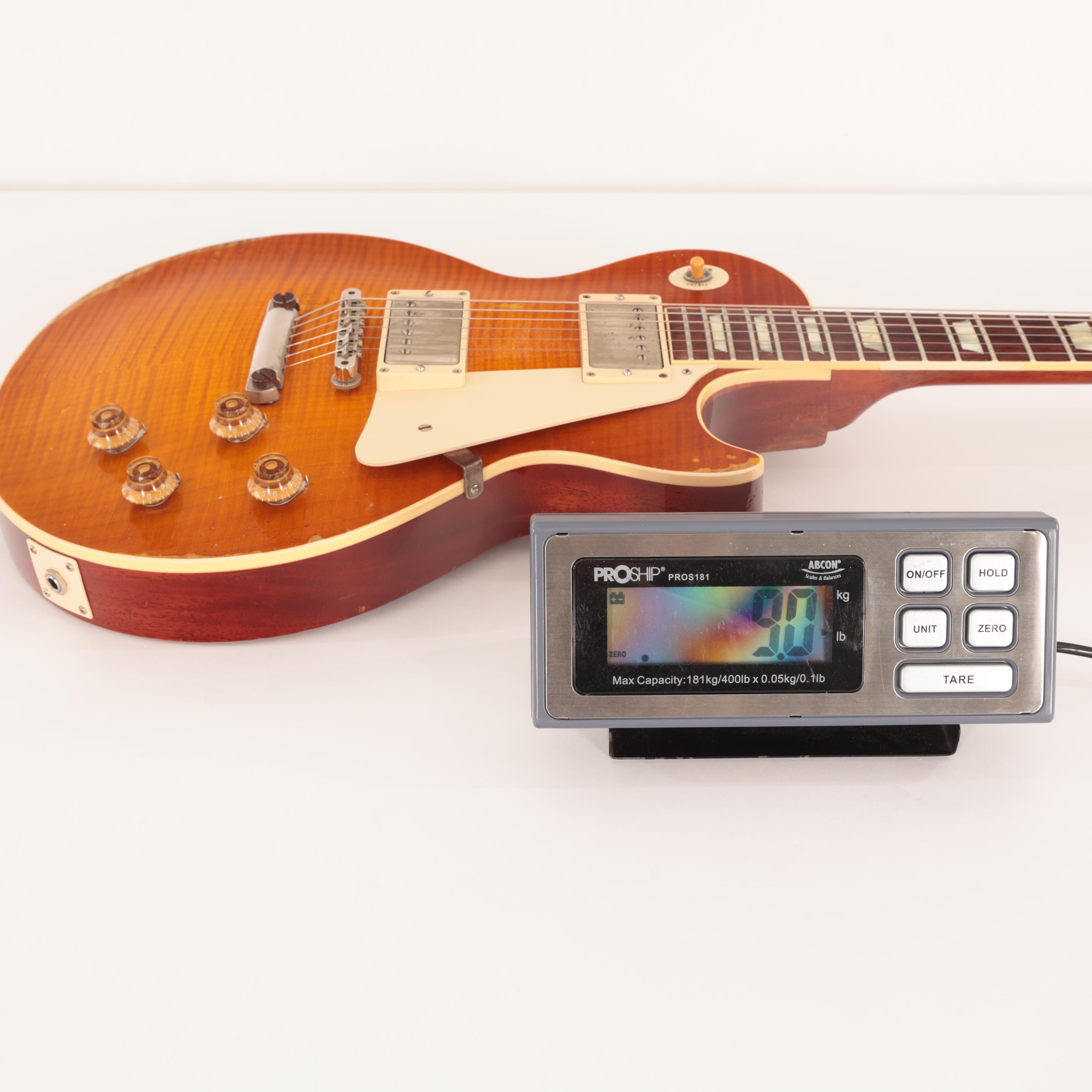 Second Hand Gibson Custom Shop 2013 Ultra Heavy Aged Les Paul 1959 Reissue in Honey Burst 850 - SH-114-1850 (9).jpg