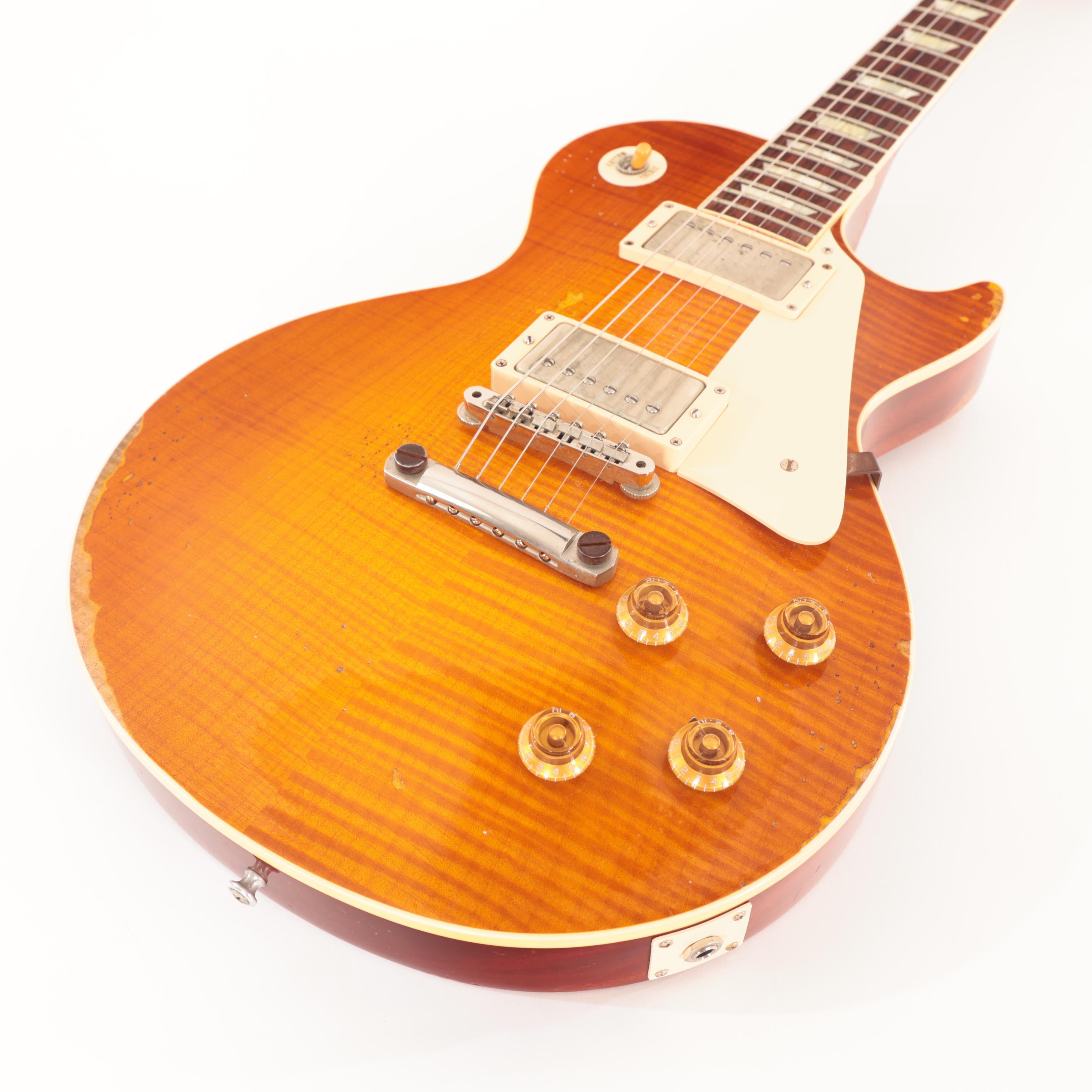 Second Hand Gibson Custom Shop 2013 Ultra Heavy Aged Les Paul 1959 Reissue in Honey Burst 850 - SH-114-1850 (10).jpg