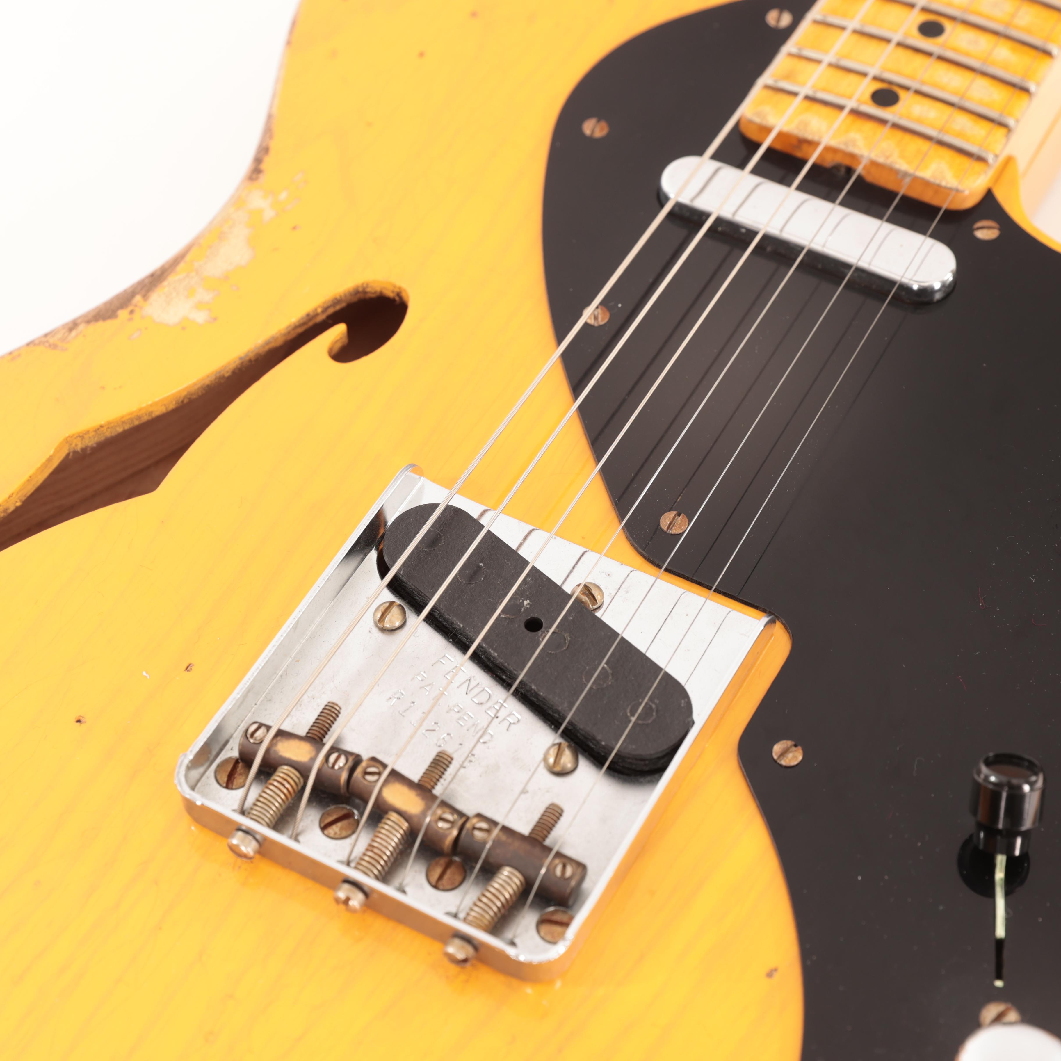 Second Hand Fender Custom Shop Thinline Tele Heavy Relic in Butterscotch 851 - SH-114-1851 (10).jpg
