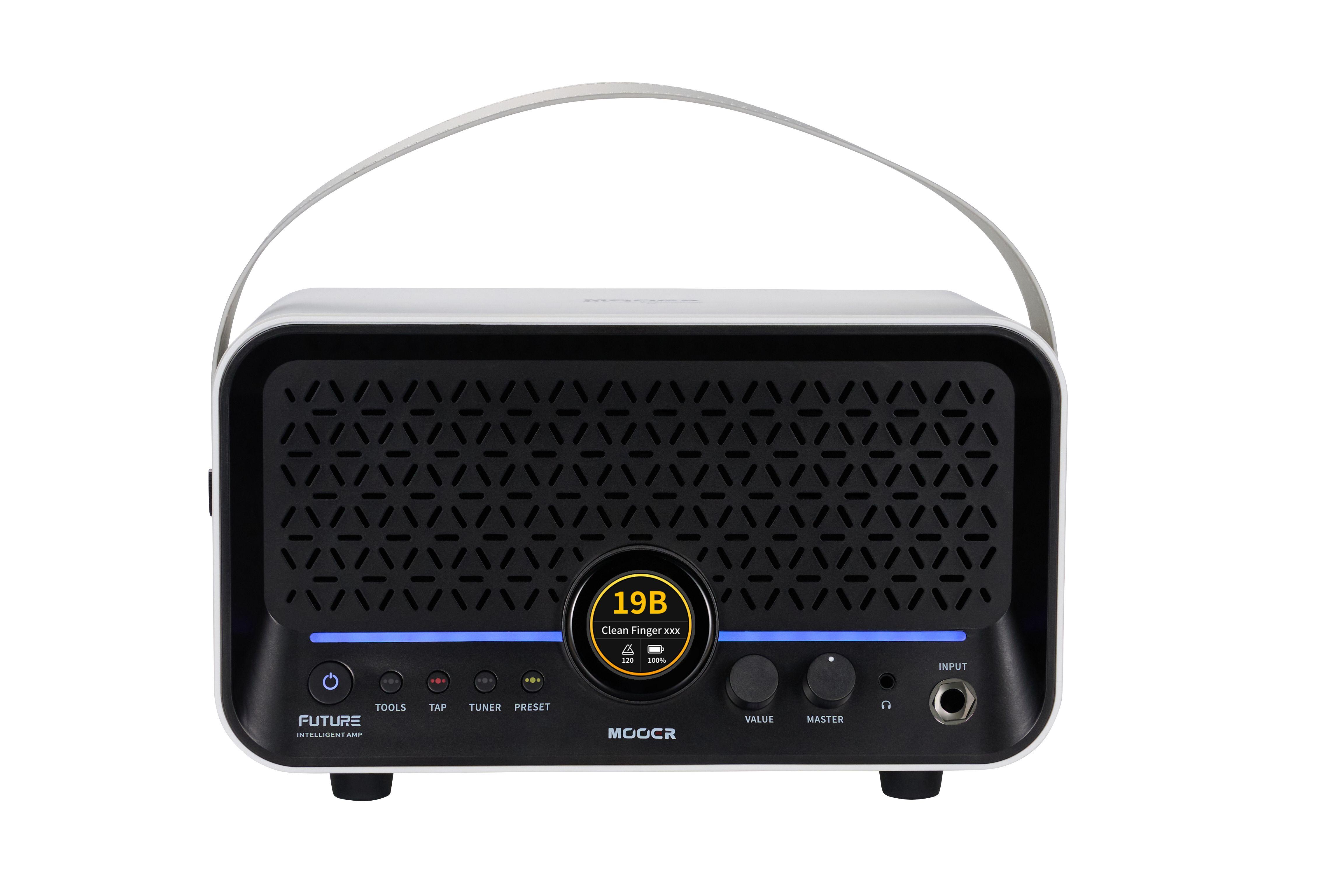 MOOER F15i Li Intelligent Desktop Amp with Lithium Battery in White - F15i Li-white (5)_compressed.jpg