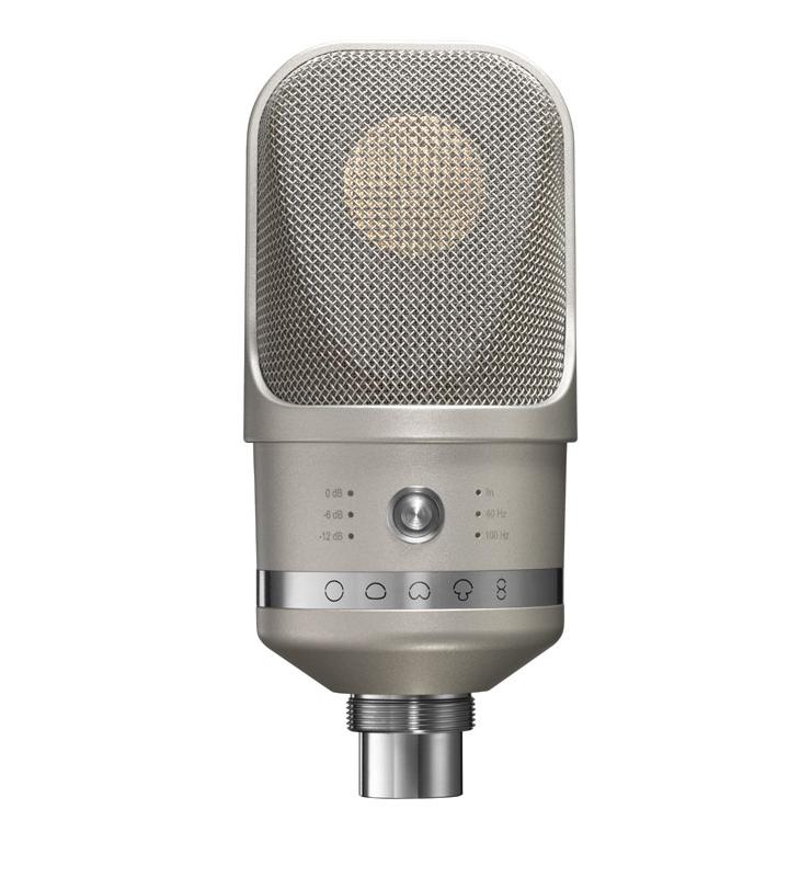 Neumann TLM107 Condenser Microphone Studio Set in Nickel - tlm-107-back-neumann-studio-microphone-g.jpg