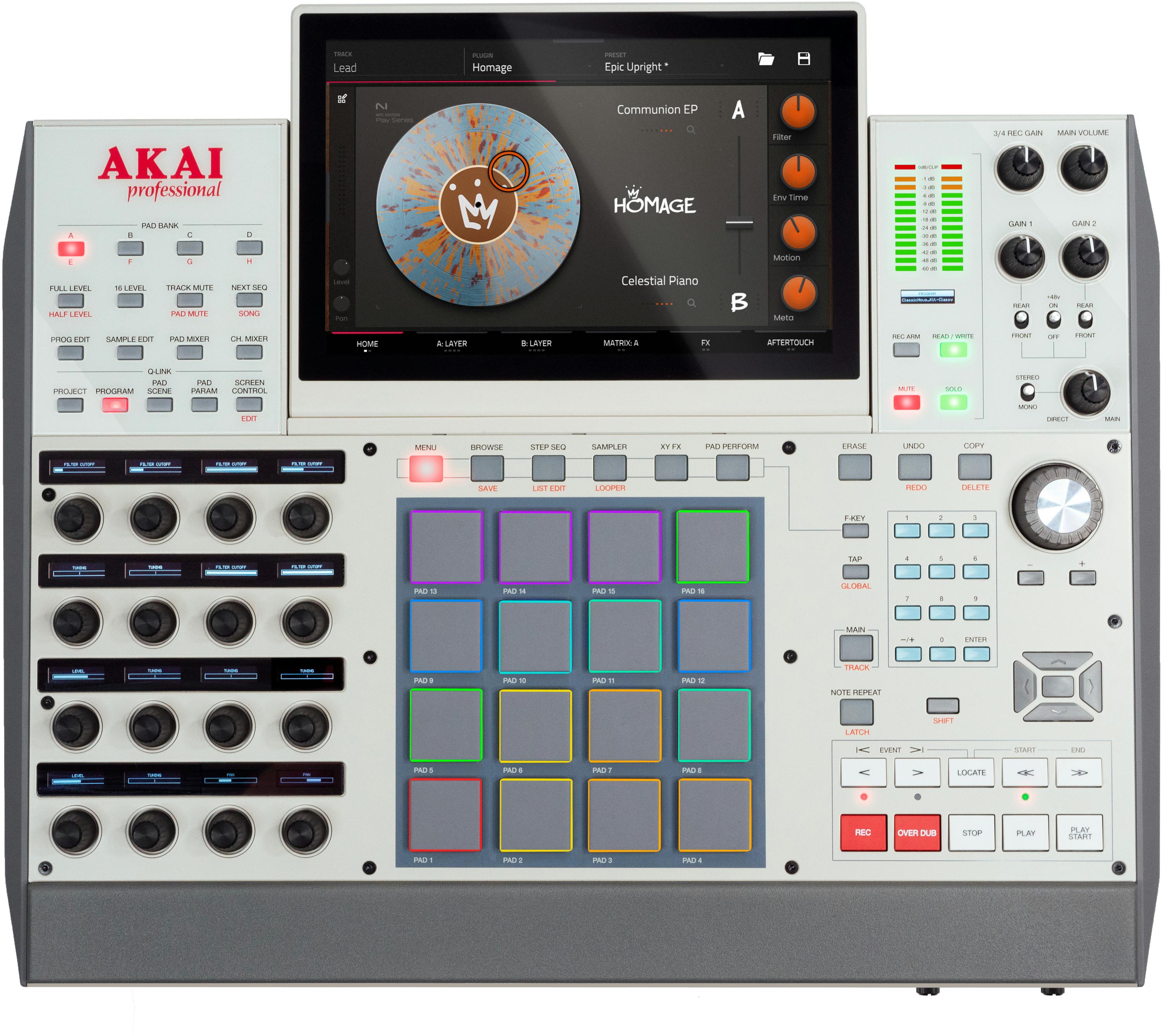 B Stock : Akai MPC X SE Standalone Music Production Centre 008 - mpc-xse-overhead-web-6500-4500.jpg