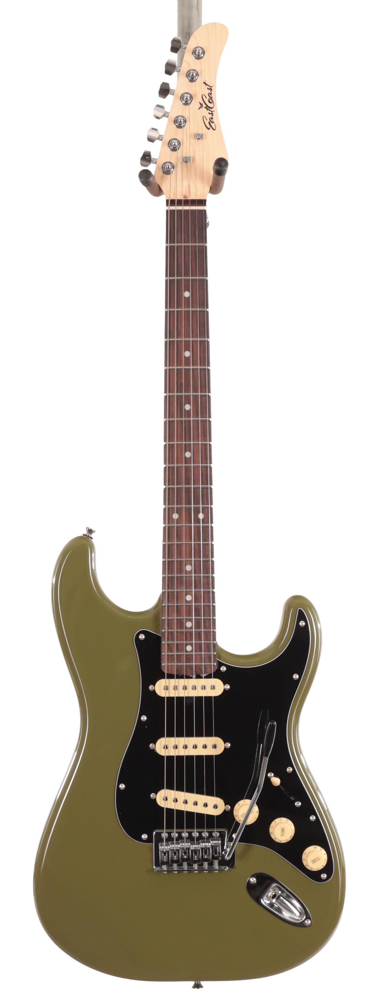 Eastcoast ST1 Electric Guitar In Drab Olive Green With Rosewood Fretboard - EC-ST1-OLV (3).jpg