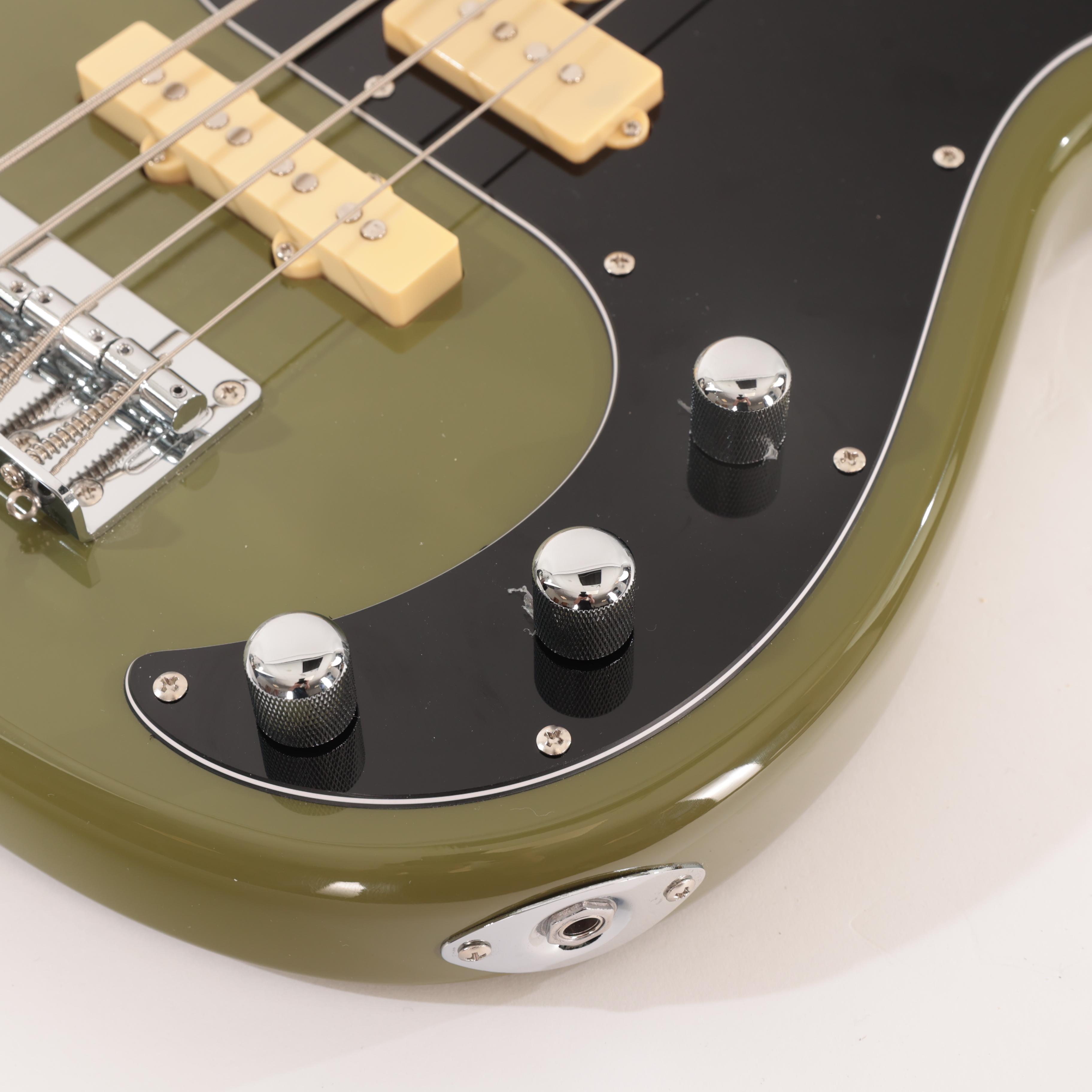 Eastcoast PJ4 Electric Bass Guitar In Drab Olive Green With Rosewood Fretboard - EC-PJ4-OLV (7).jpg