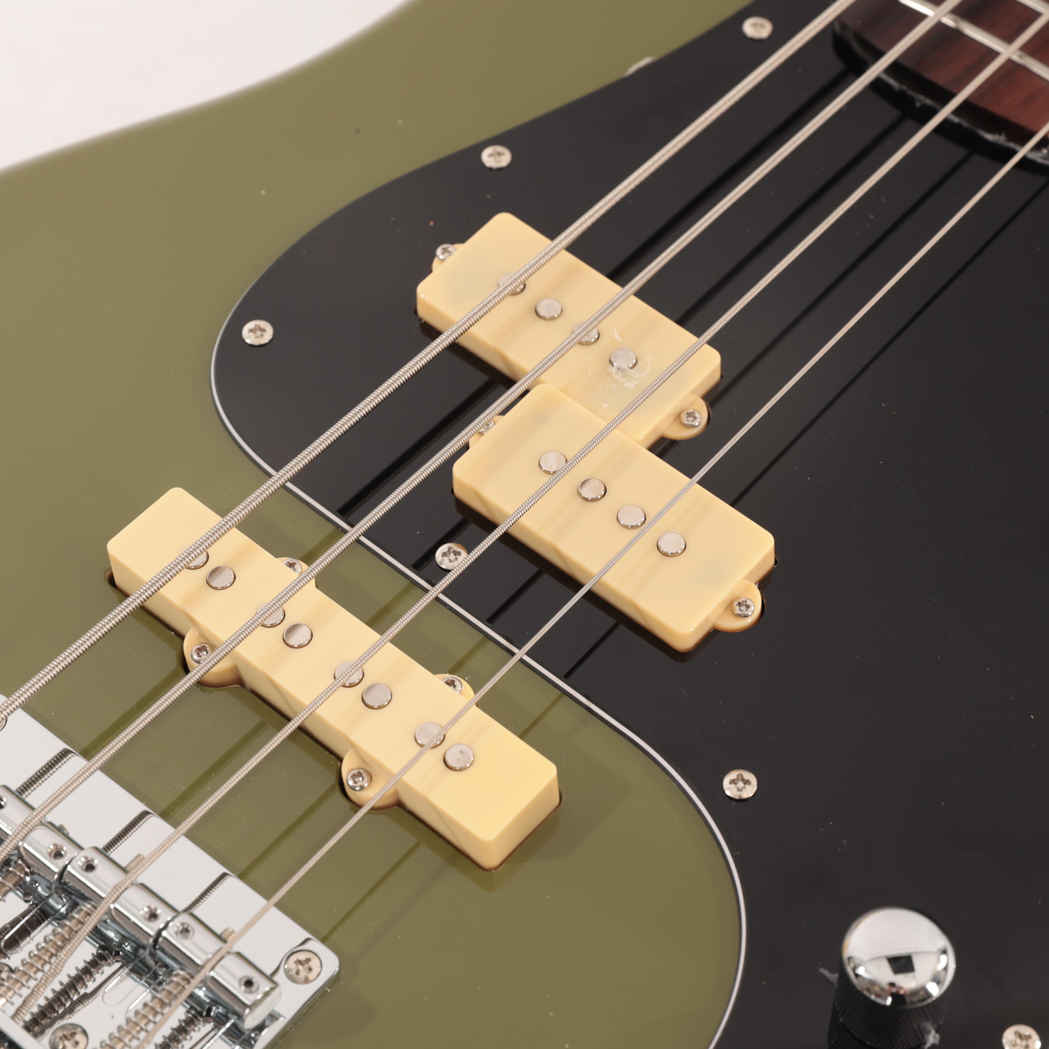 Eastcoast PJ4 Electric Bass Guitar In Drab Olive Green With Rosewood Fretboard - EC-PJ4-OLV (6).jpg