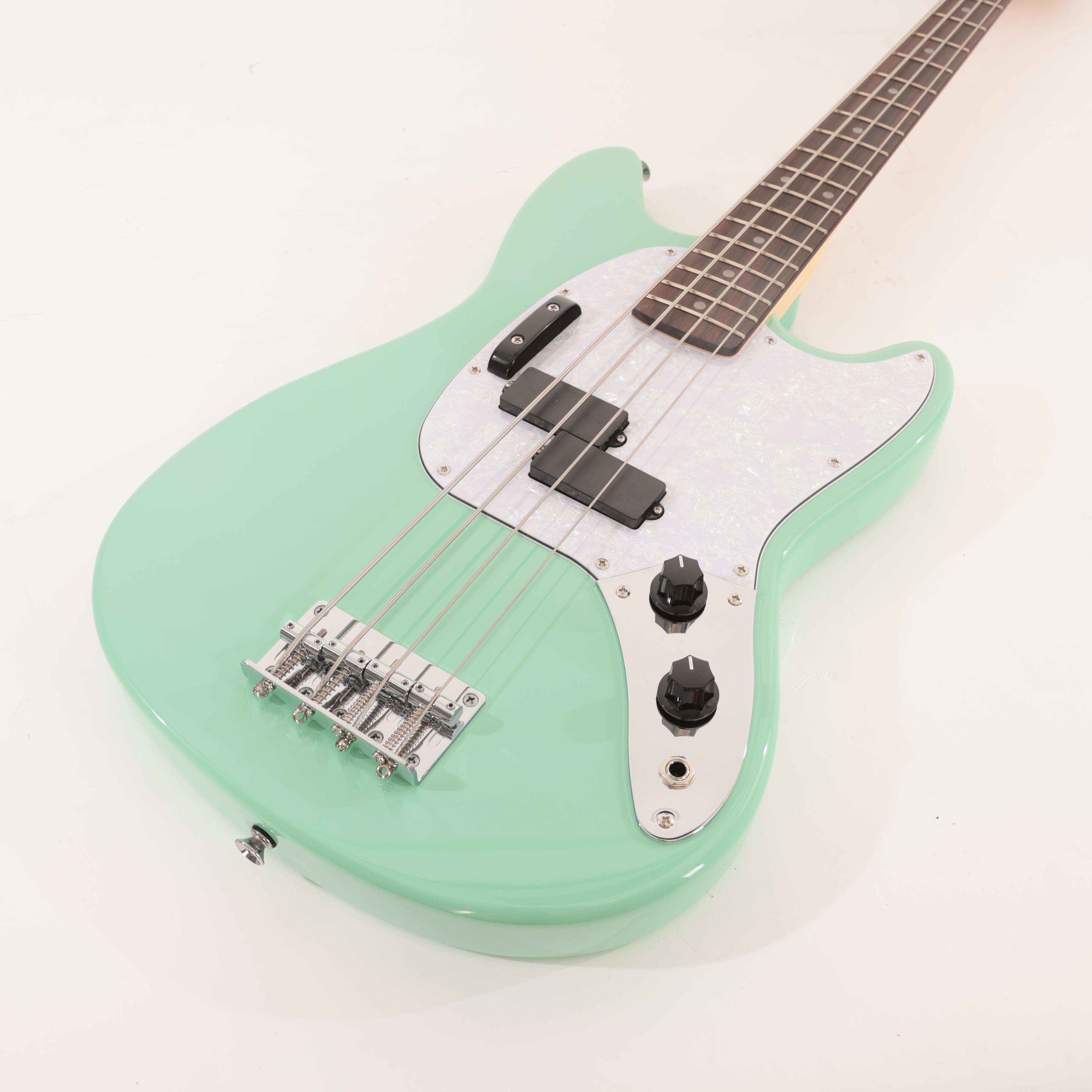Eastcoast MSB Short Scale Bass Guitar In Seafoam Green With Rosewood Fretboard - EC-MSB-SFG (5).jpg