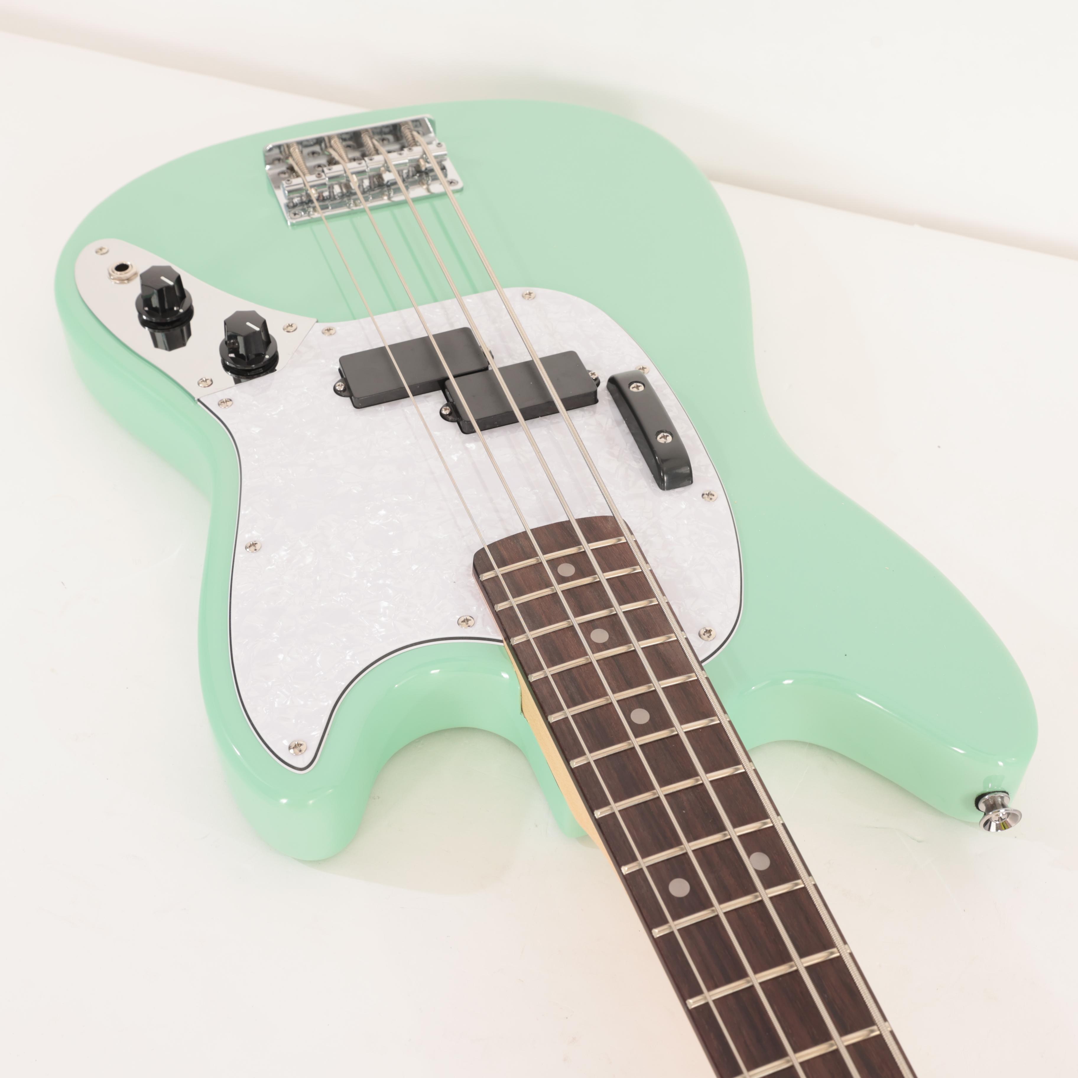 Eastcoast MSB Short Scale Bass Guitar In Seafoam Green With Rosewood Fretboard - EC-MSB-SFG (8).jpg