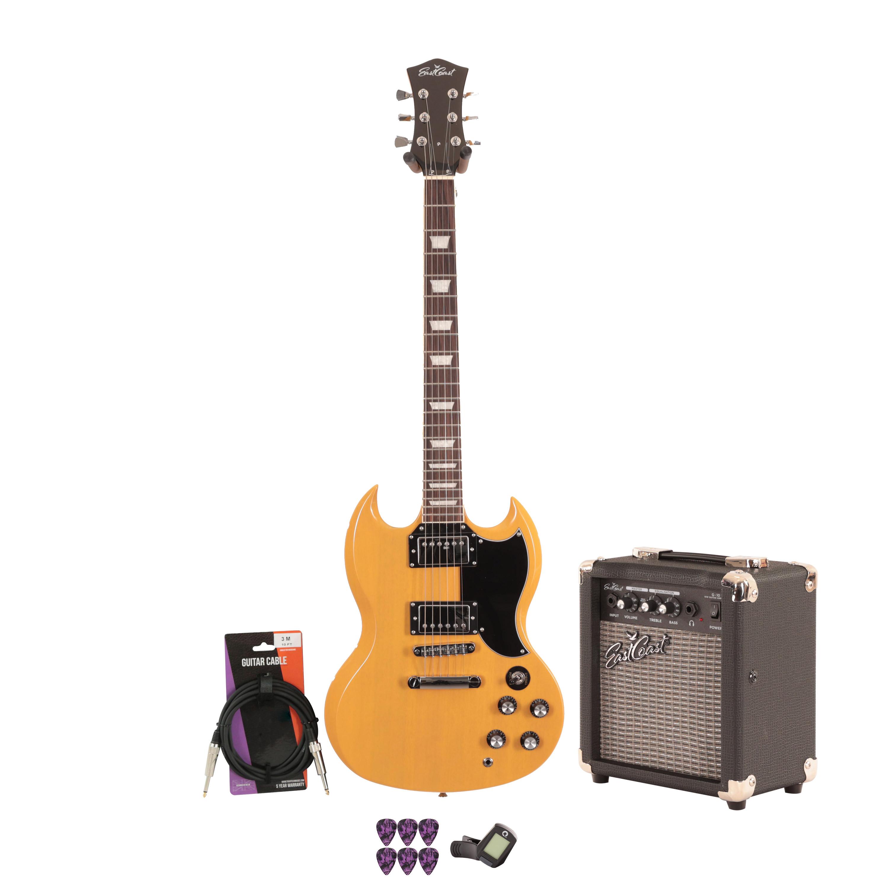 Eastcoast GS61 Electric Guitar Starter Pack in TV Yellow with 10W Amp & Accessories - _BUN-EC-GS61-TVY-10.jpg