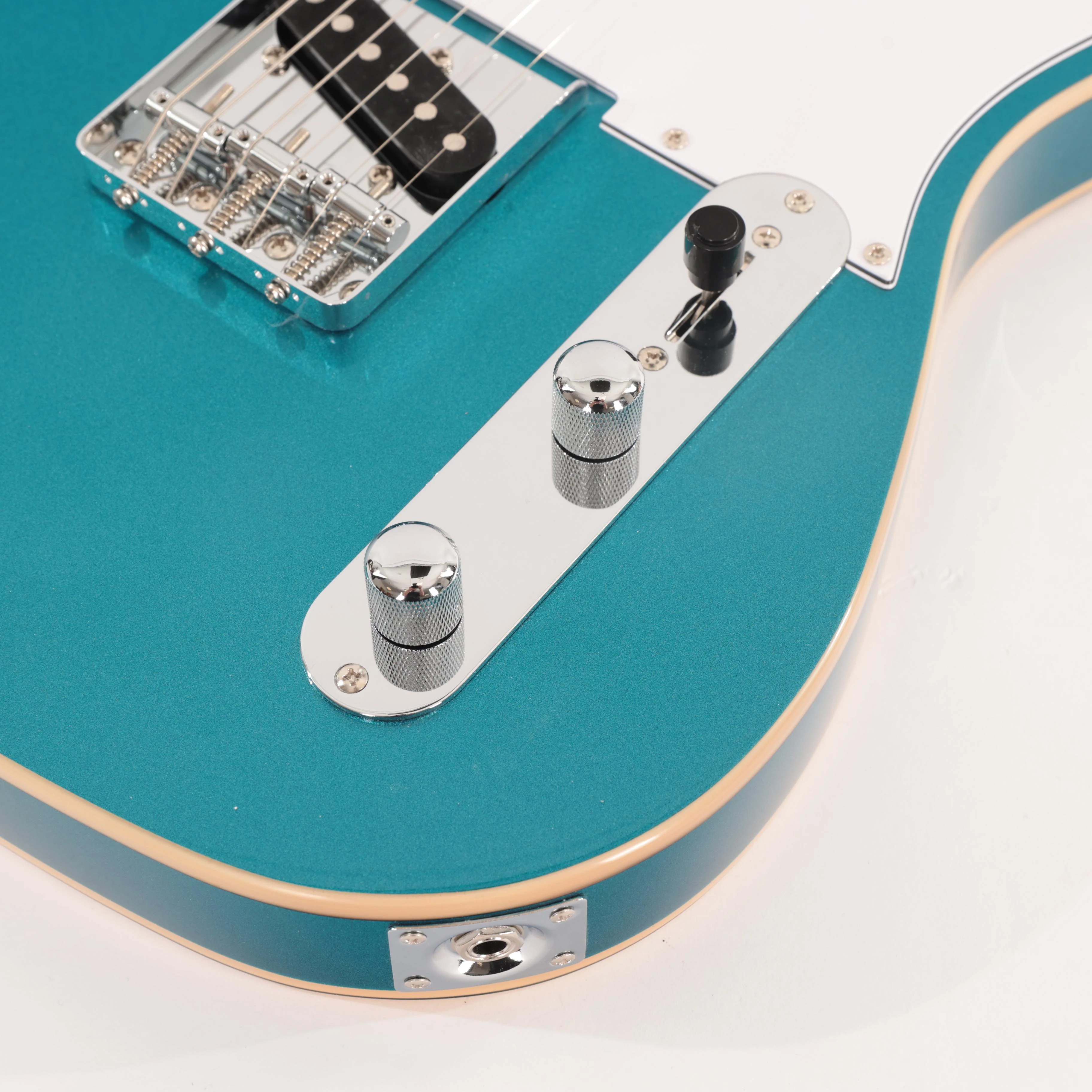 Eastcoast T62 Double-Bound T-Style Electric Guitar In Lake Placid Blue - EC-T62-LPB (7).jpg