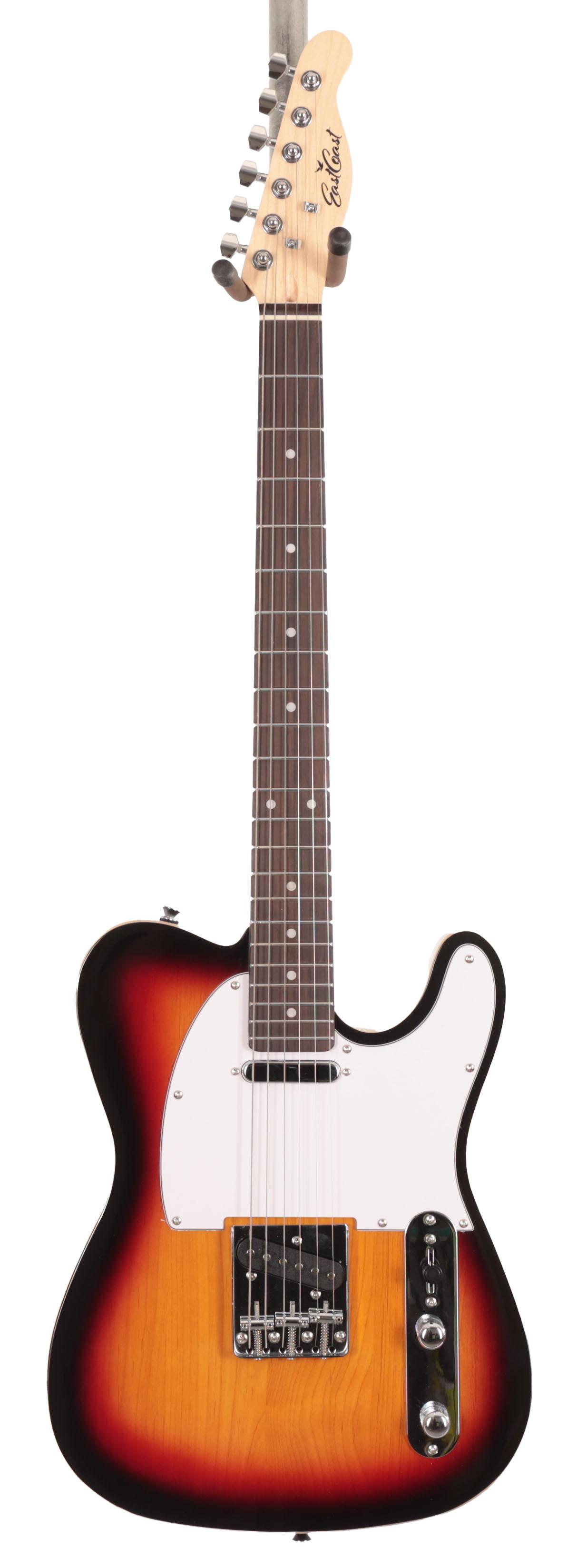 Eastcoast T62 Double-Bound T-Style Electric Guitar In Three Tone Sunburst - EC-T62-3TS (3).jpg