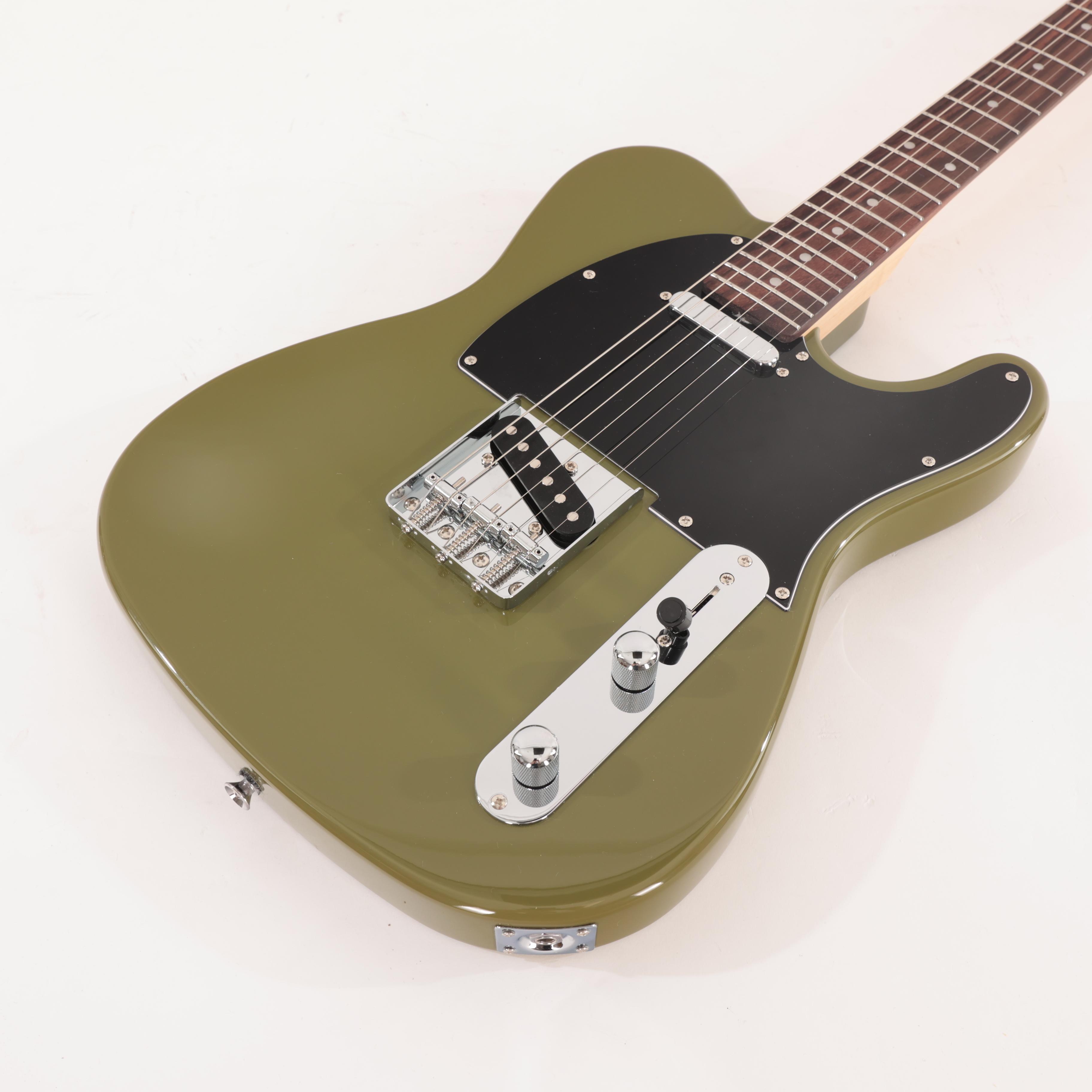 Eastcoast T1 Electric Guitar In Drab Olive Green - EC-T1-OLV (5).jpg