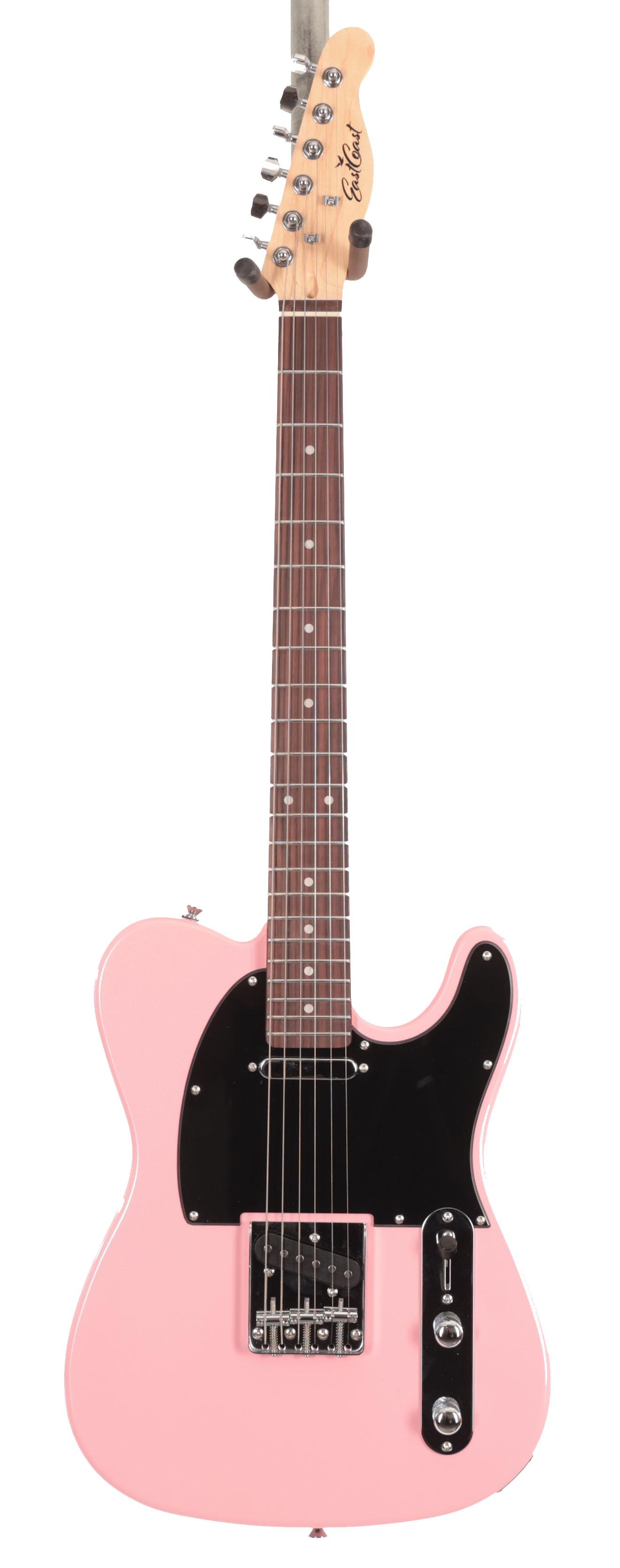 Eastcoast T1 Electric Guitar In Bubblegum Metallic With Rosewood Fretboard - EC-T1-BGM (13).jpg