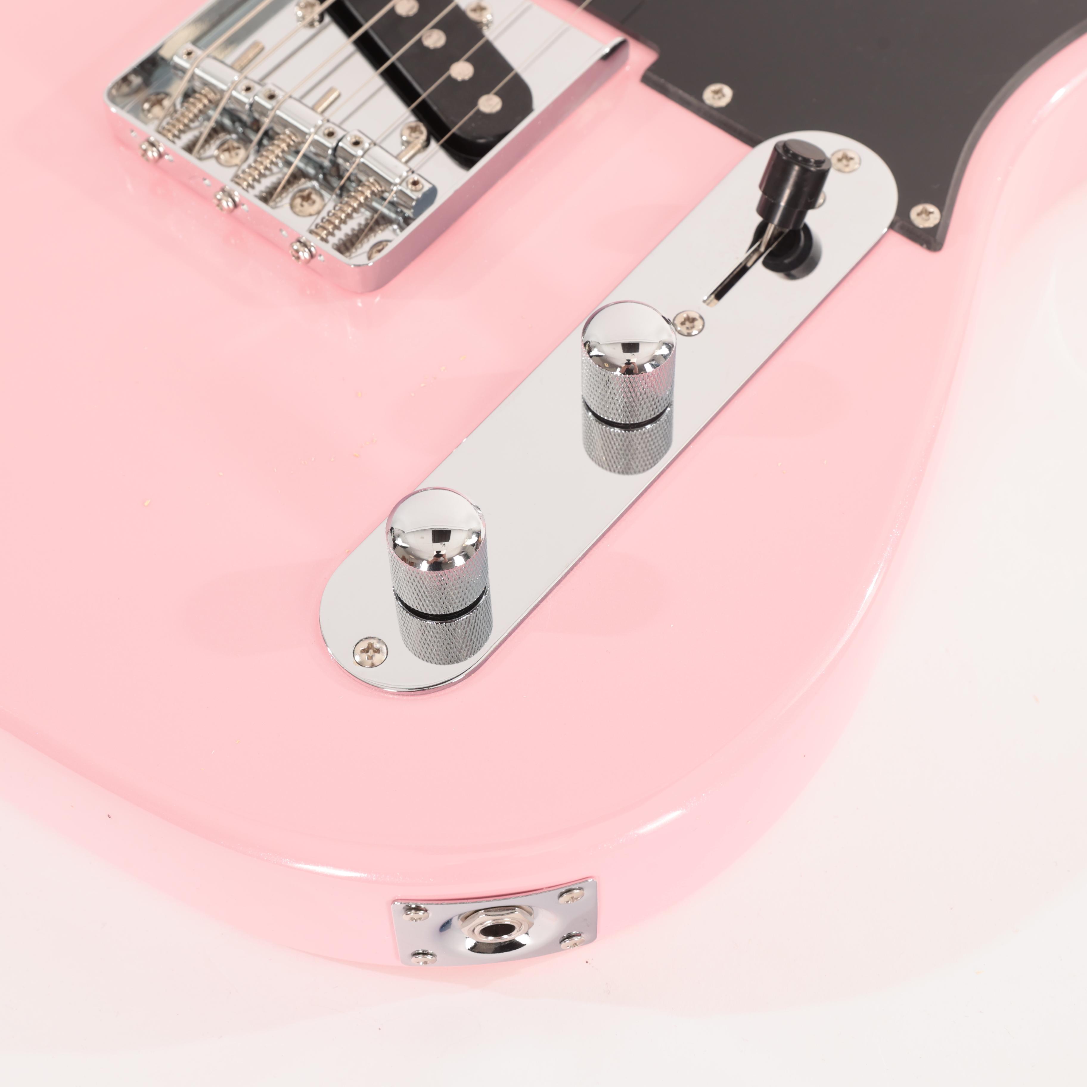 Eastcoast T1 Electric Guitar In Bubblegum Metallic With Rosewood Fretboard - EC-T1-BGM (16).jpg