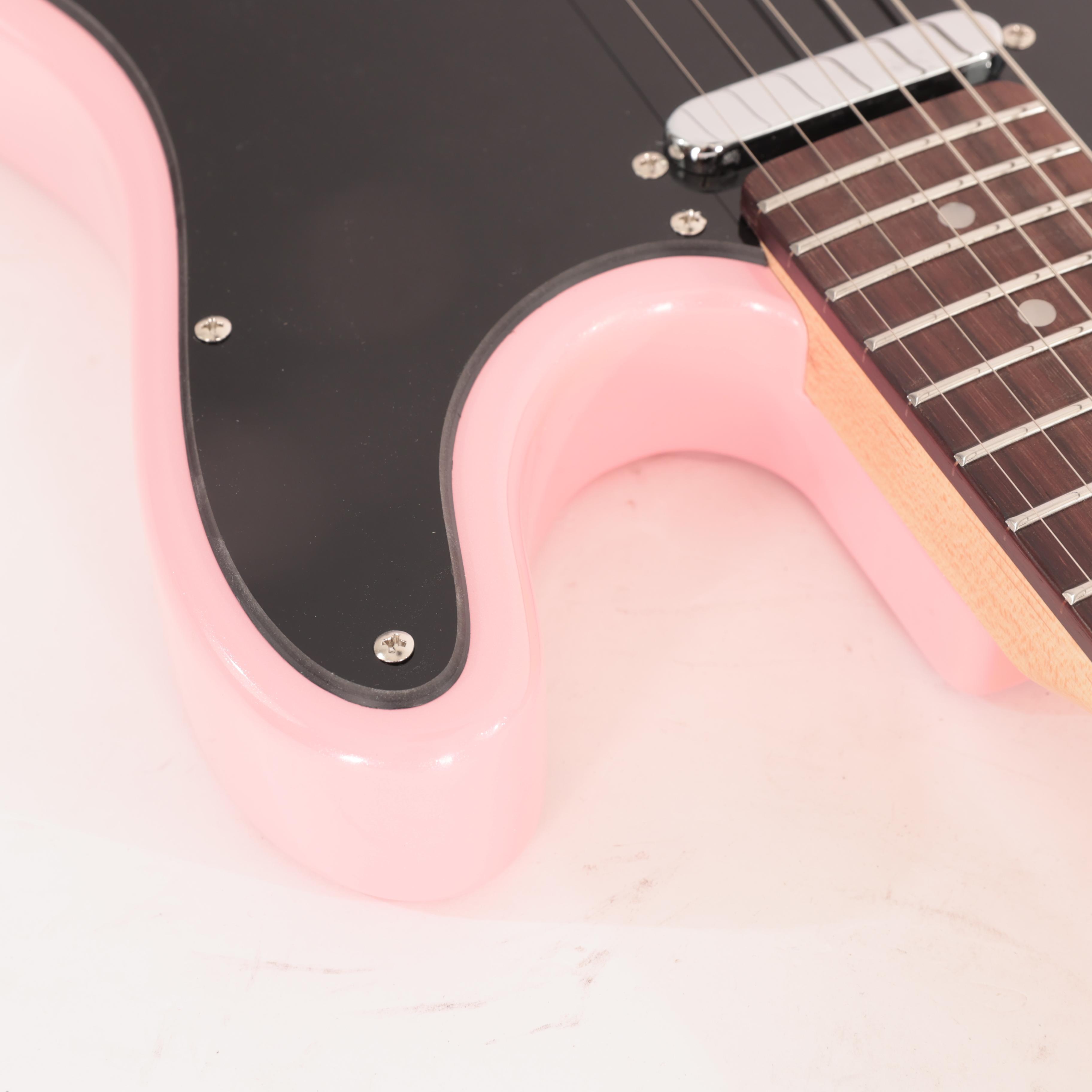 Eastcoast T1 Electric Guitar In Bubblegum Metallic With Rosewood Fretboard - EC-T1-BGM (18).jpg