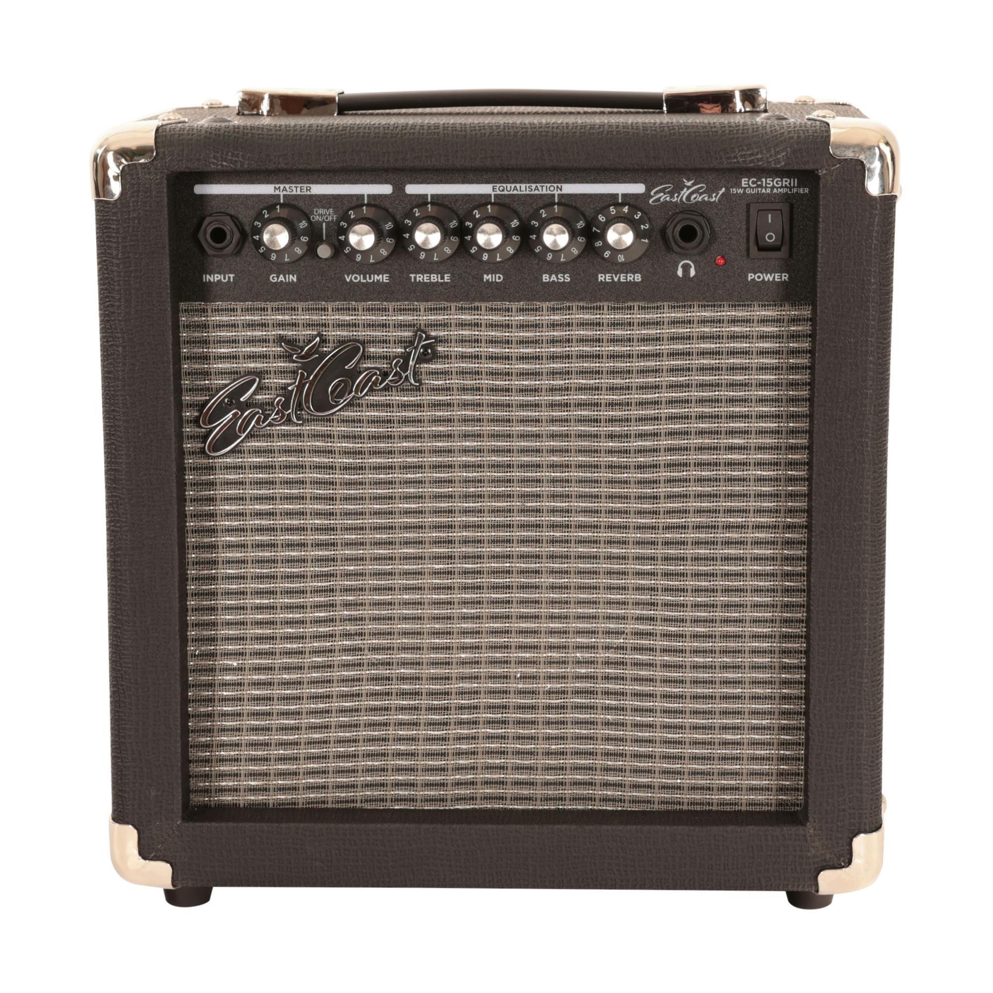EastCoast T62 Electric Guitar Starter Pack in Candy Apple Red with 15w Amp & Accessories - EC-15RG-EastCoast-EC-15GRII-Guitar-Amp__57599.jpg