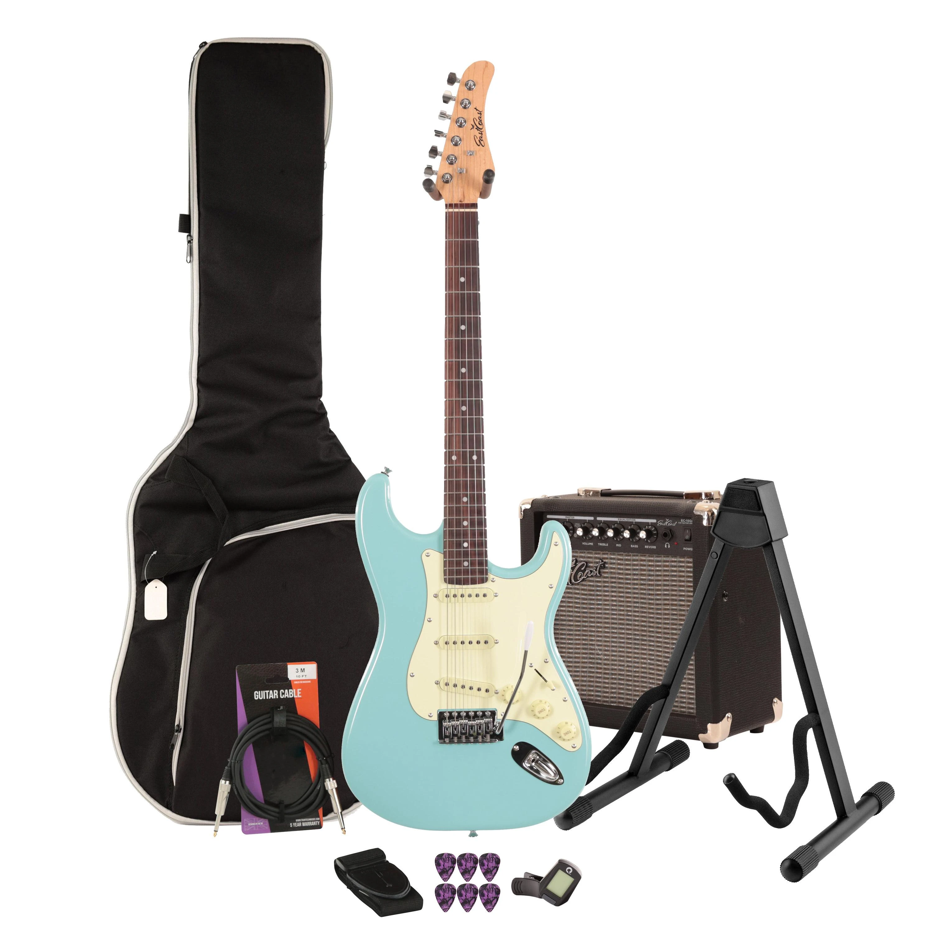 EastCoast ST1 Electric Guitar Starter Pack in Daphne Blue with 15W Amp & Accessories - _BUN-EC-ST1-DPB-15.jpg