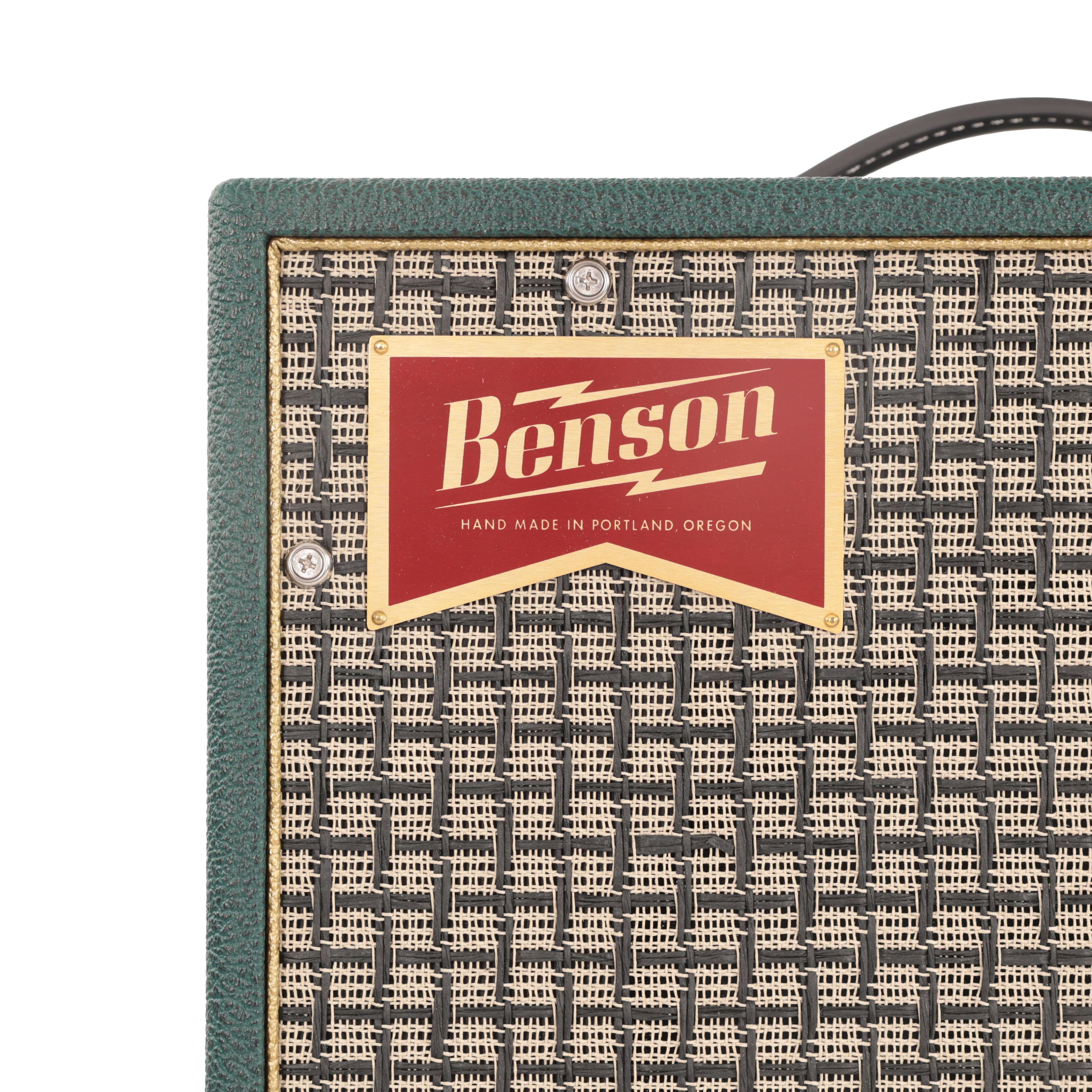 Benson Vinny Reverb 5W 1X10 Valve Amp Combo in Green Tolex with Chequered Grille - IMGL8940.jpg