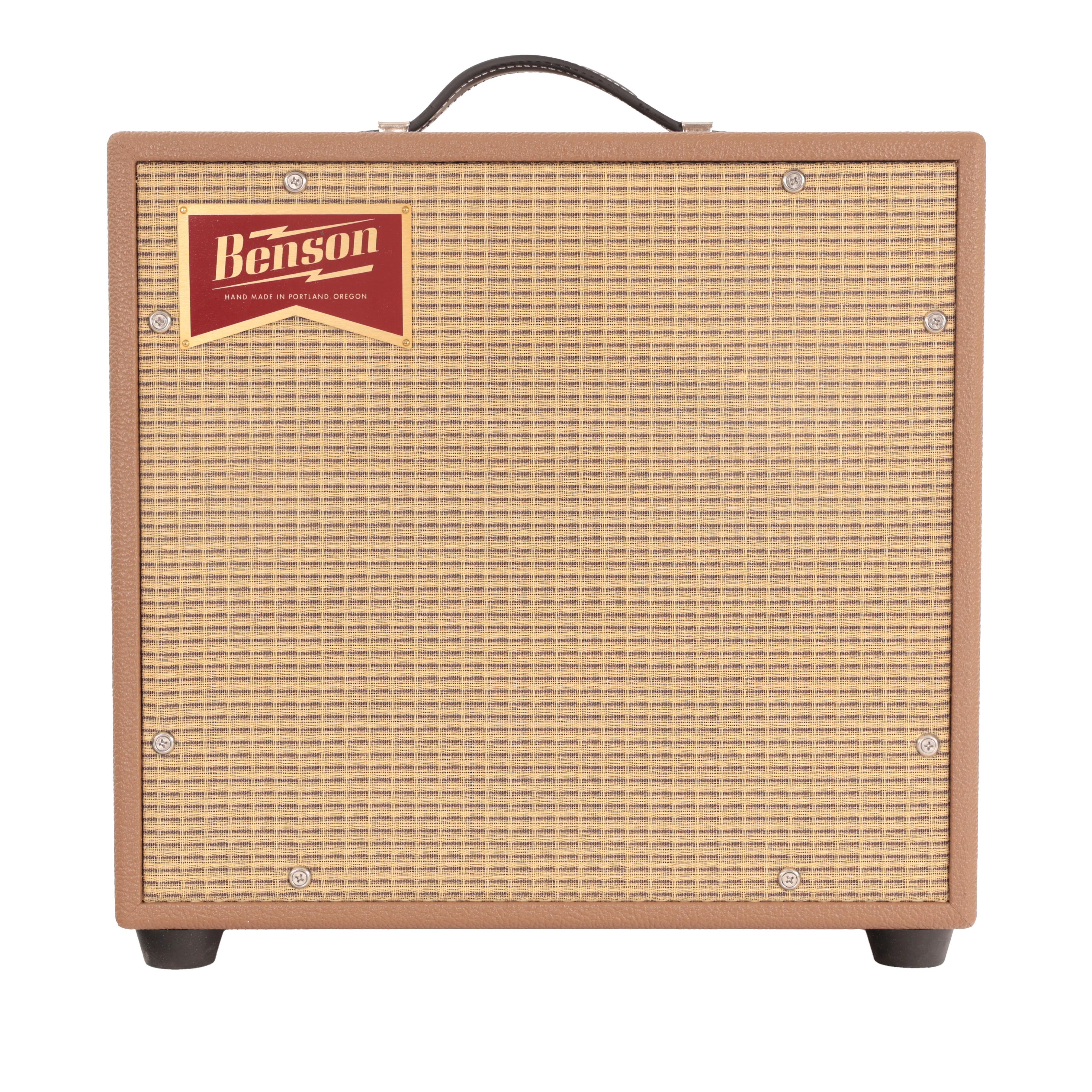 Benson Vinny Reverb 5W 1X10 Valve Amp Combo in Brown with Wheat Grille - IMGL8972.jpg
