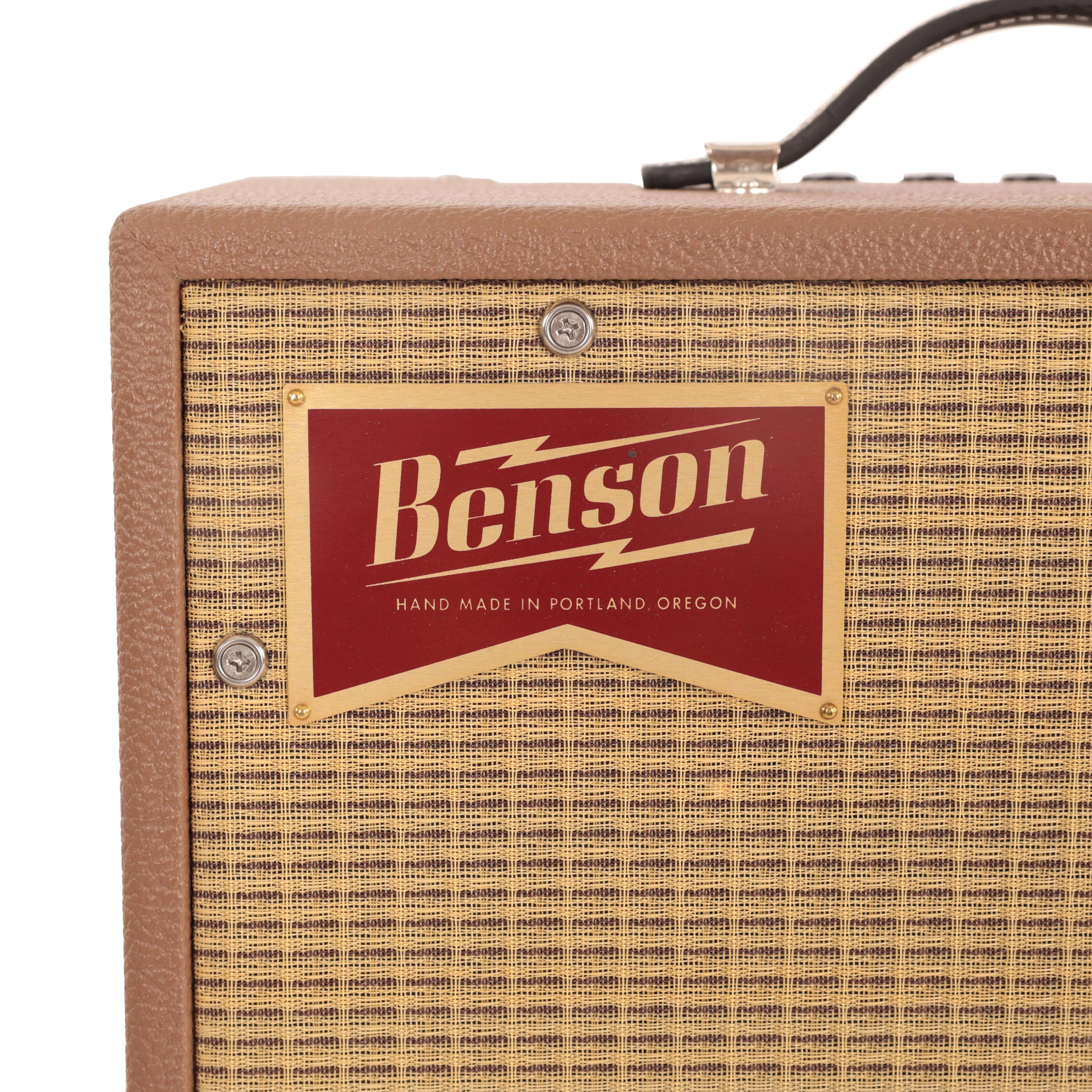 Benson Vinny Reverb 5W 1X10 Valve Amp Combo in Brown with Wheat Grille - IMGL8979.jpg