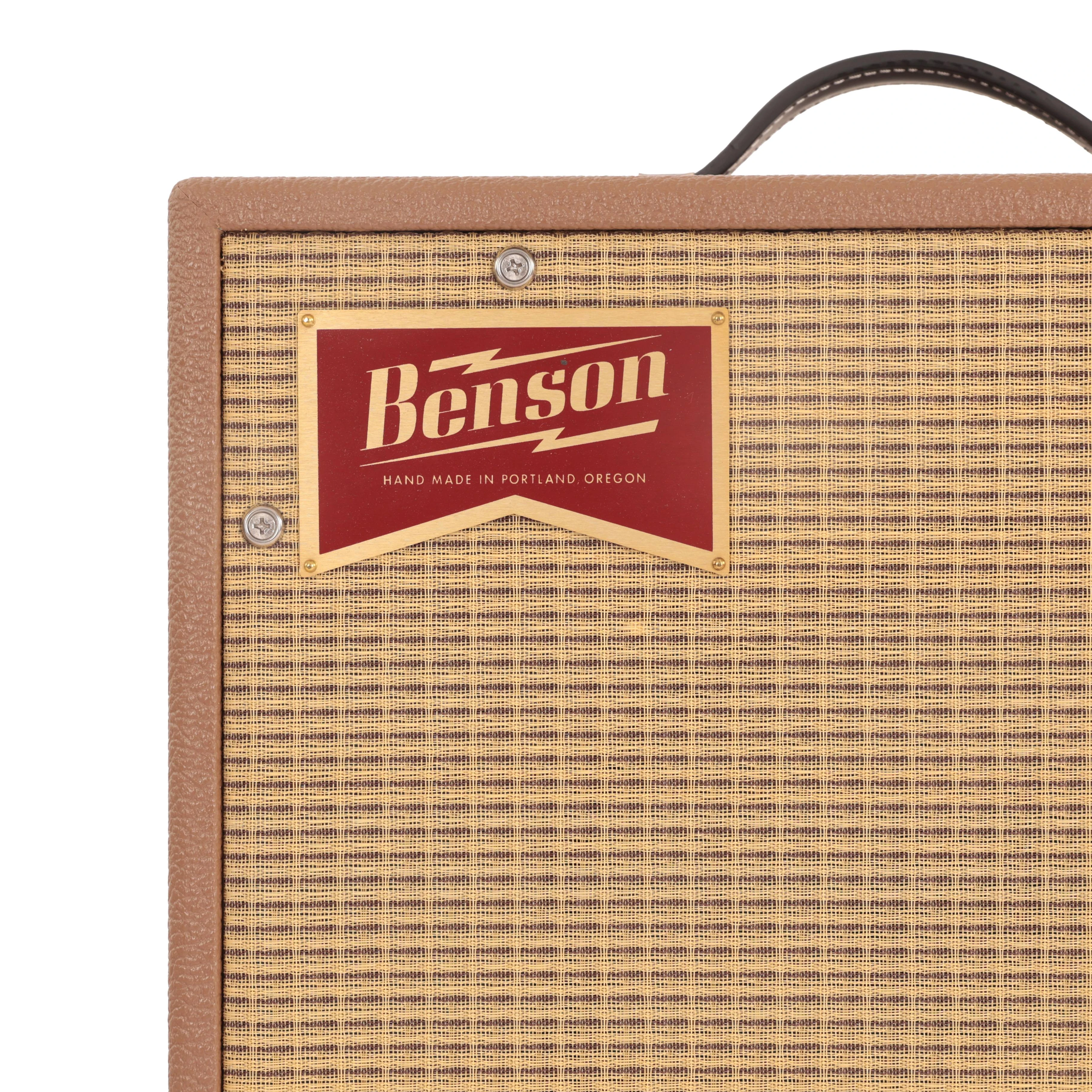 Benson Vinny Reverb 5W 1X10 Valve Amp Combo in Brown with Wheat Grille - IMGL8977.jpg