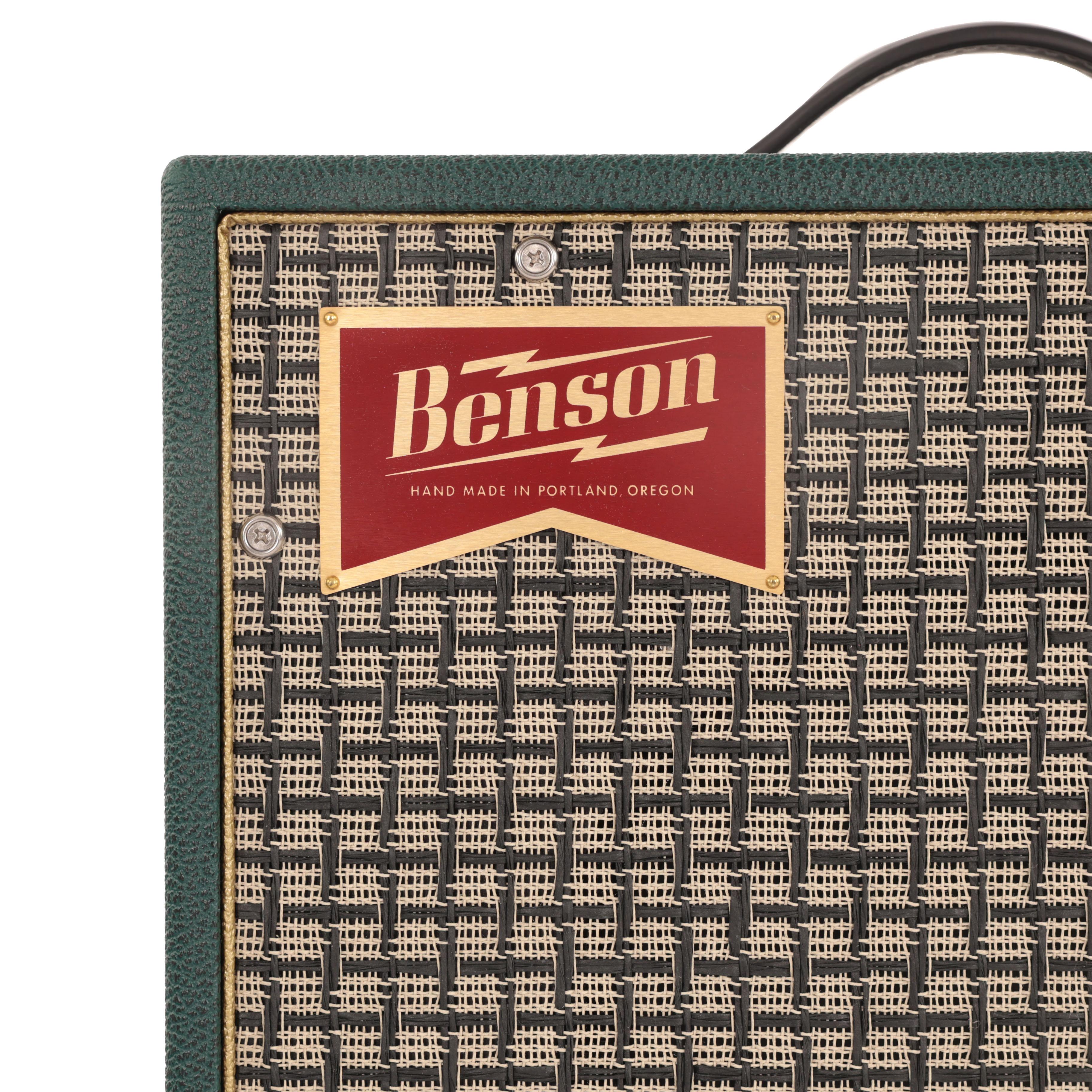 Benson Nathan Junior Reverb 5w 1x10 Valve Amp Combo in Green with Chequered Grille - IMGL8966.jpg