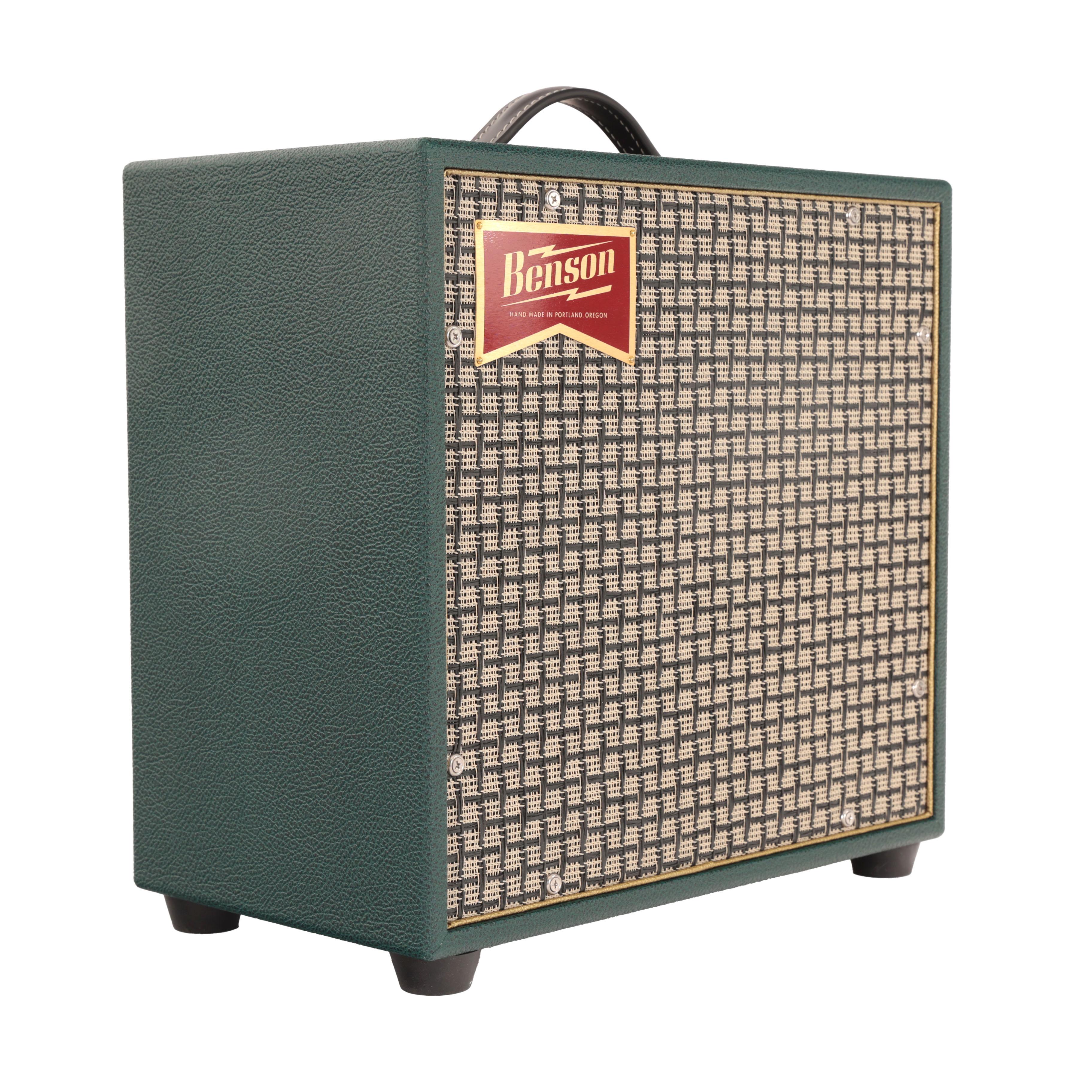 Benson Nathan Junior Reverb 5w 1x10 Valve Amp Combo in Green with Chequered Grille - IMGL8962.jpg