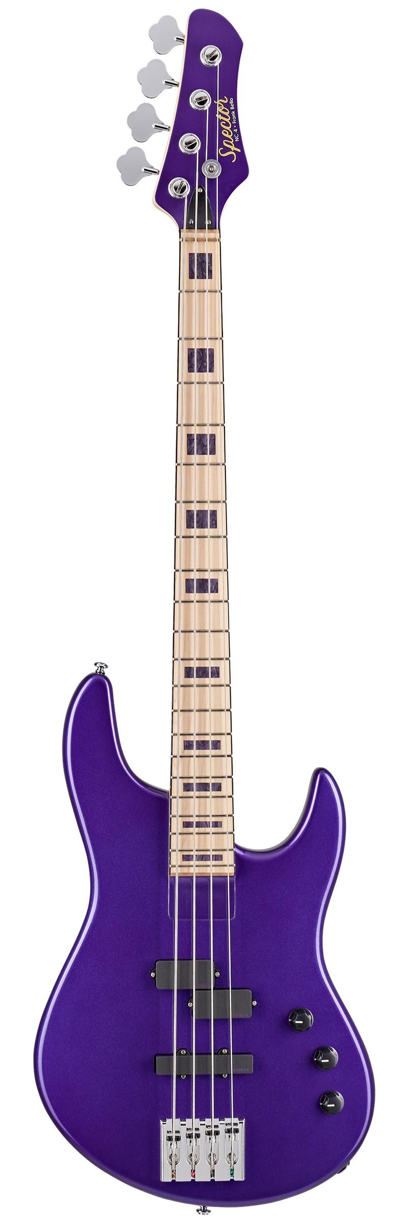 Spector Icon NC-4 Frank Bello Bass Guitar in Tina Rose - nc 4 full body.jpg