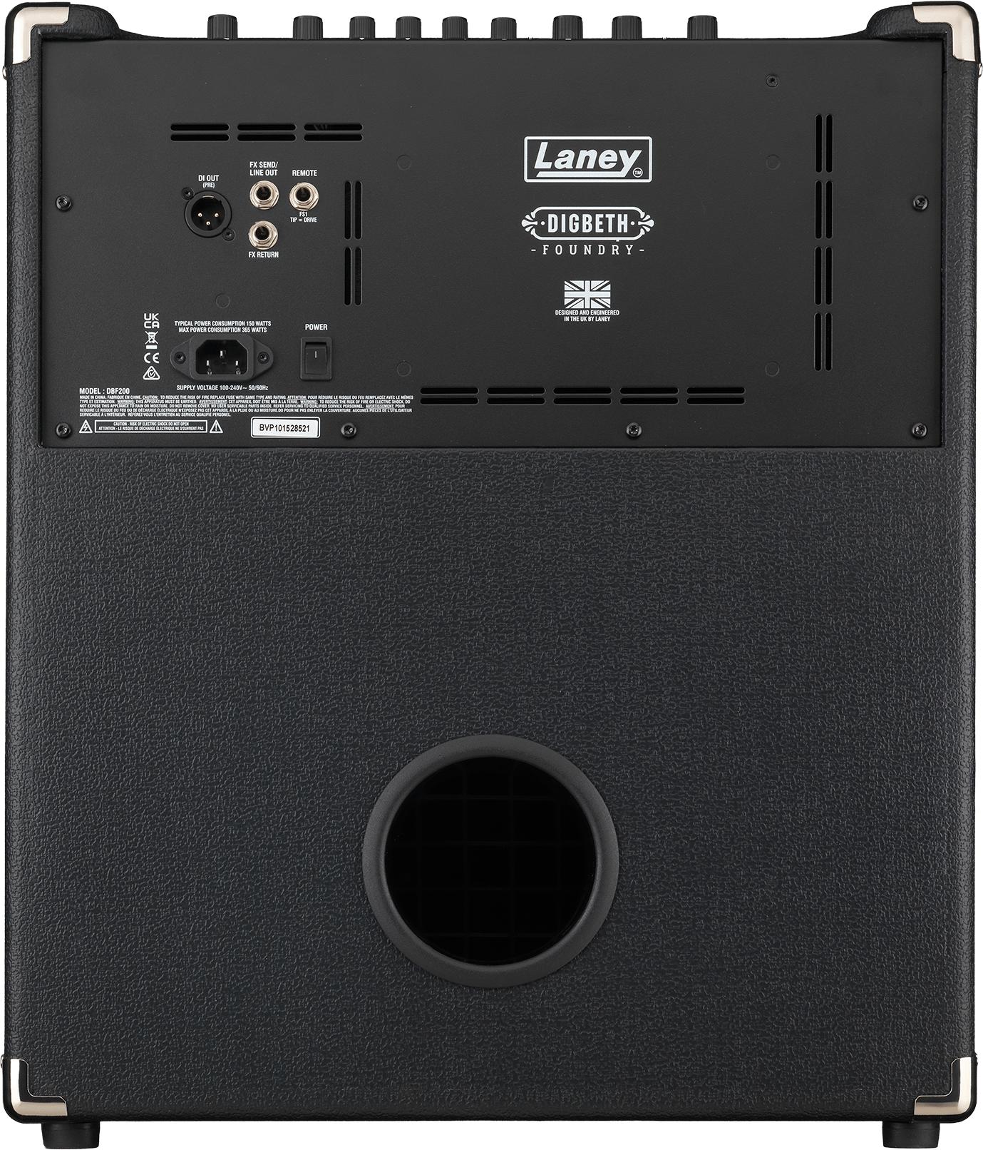 Laney Digbeth Foundry Series DBF200 1x15 Bass Guitar Combo  - DBF200_Back-min.jpg