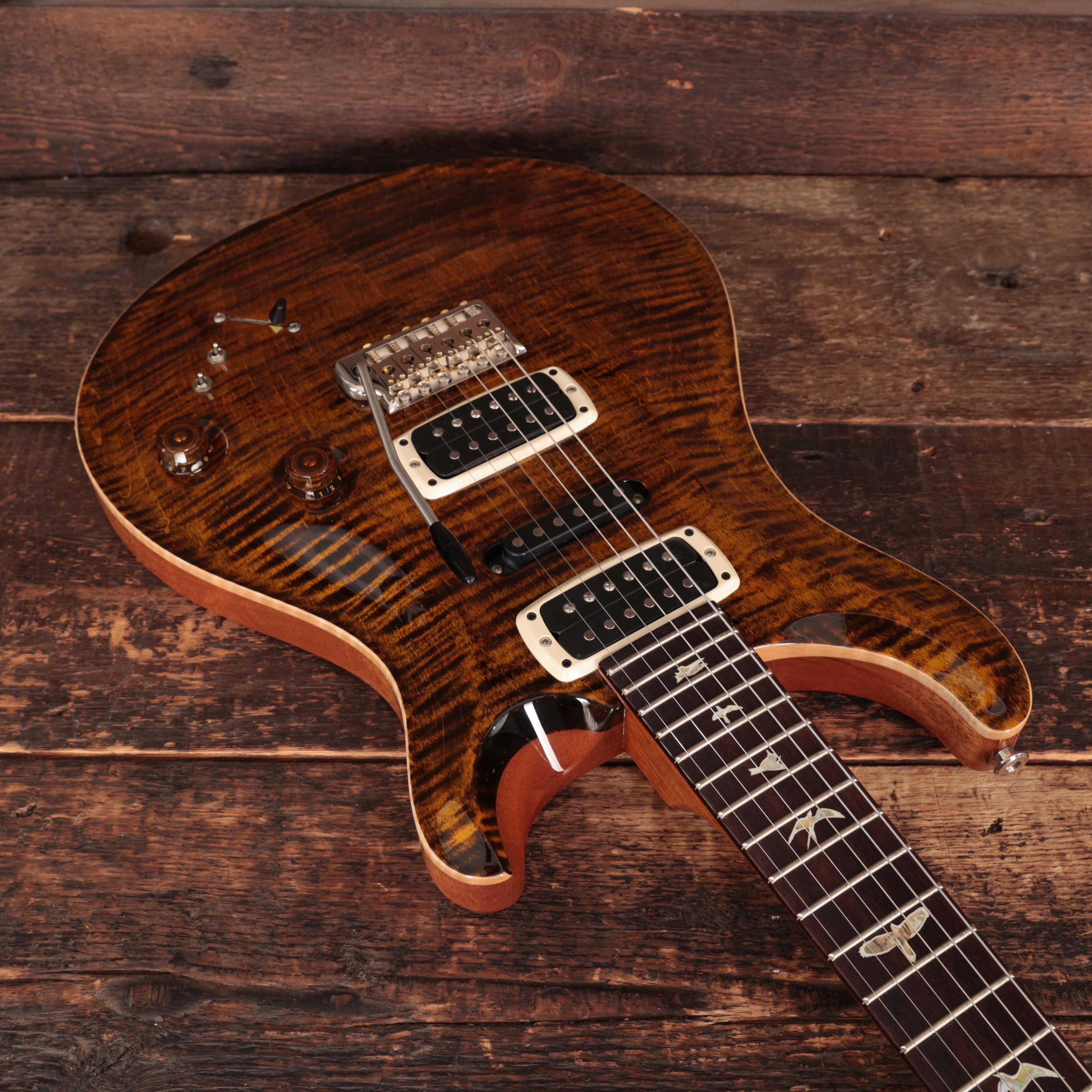 PRS Modern Eagle V Electric Guitar In Yellow Tiger - 0402768 (10).JPG