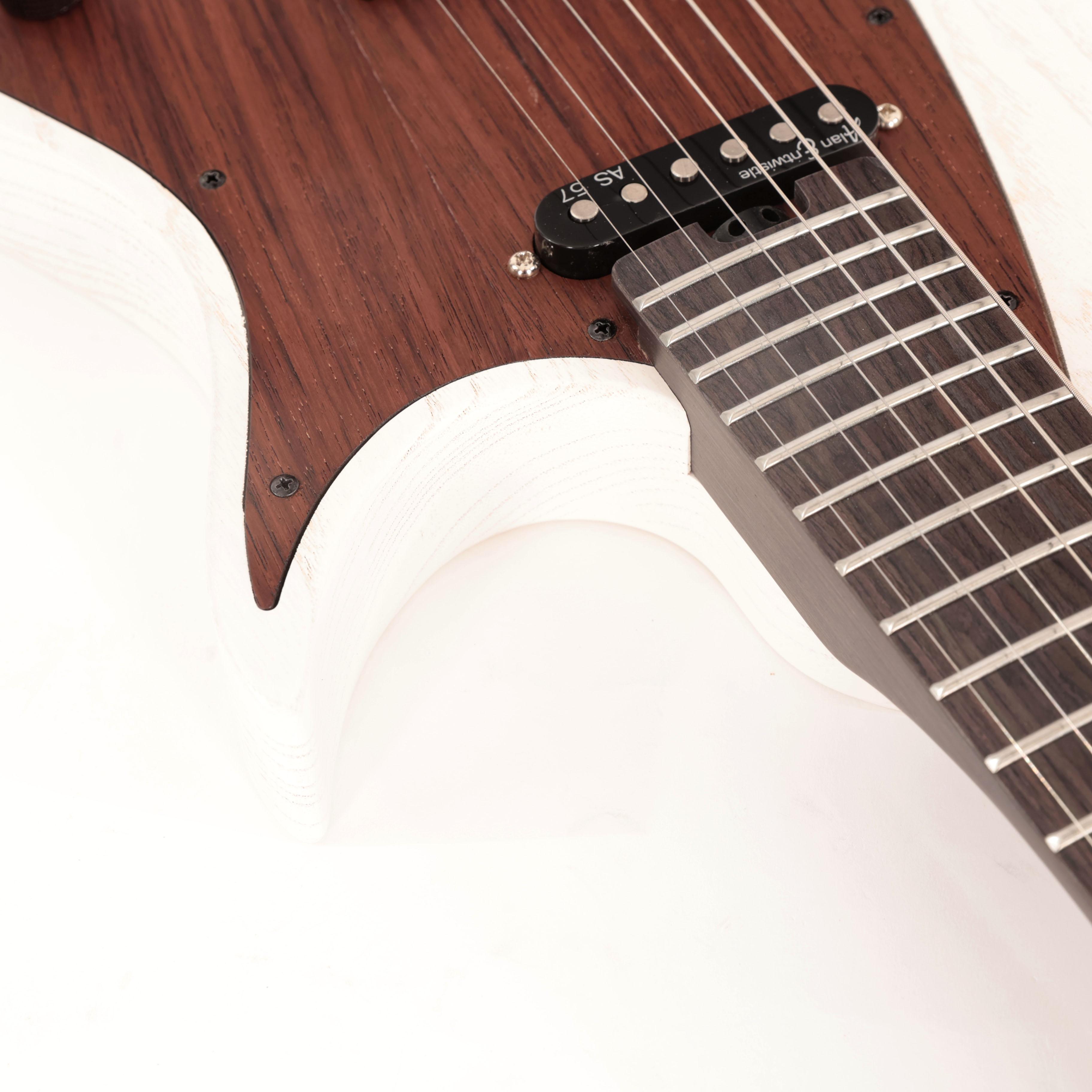 Soloking S408 Electric Guitar in White Stain with Rosewood Neck - S408-WHT (7).jpg