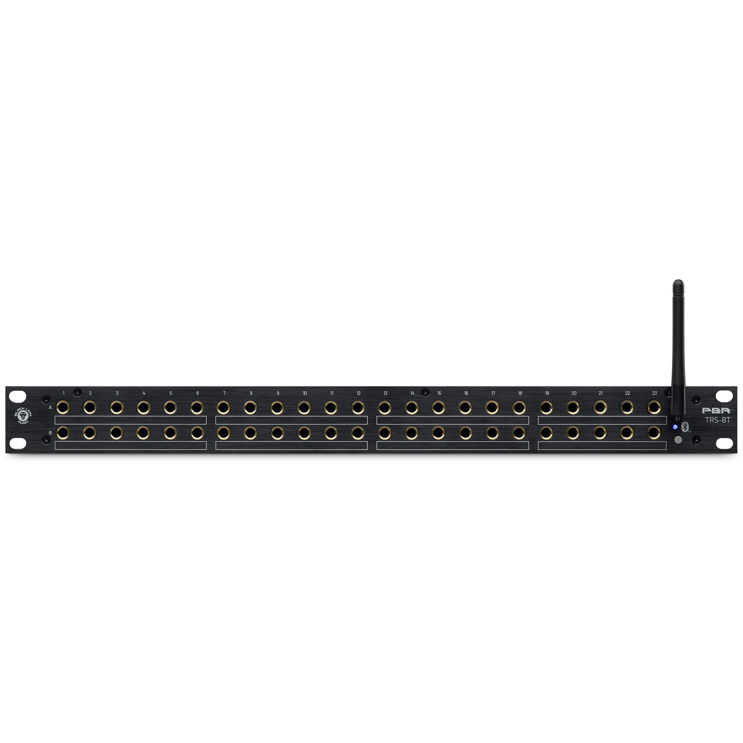 Black Lion Audio PBR TRS BT Bluetooth Patchbay - BL-PBRTRSBT-Black-Lion-Audio-PBR-TRS-BT-Front.jpg