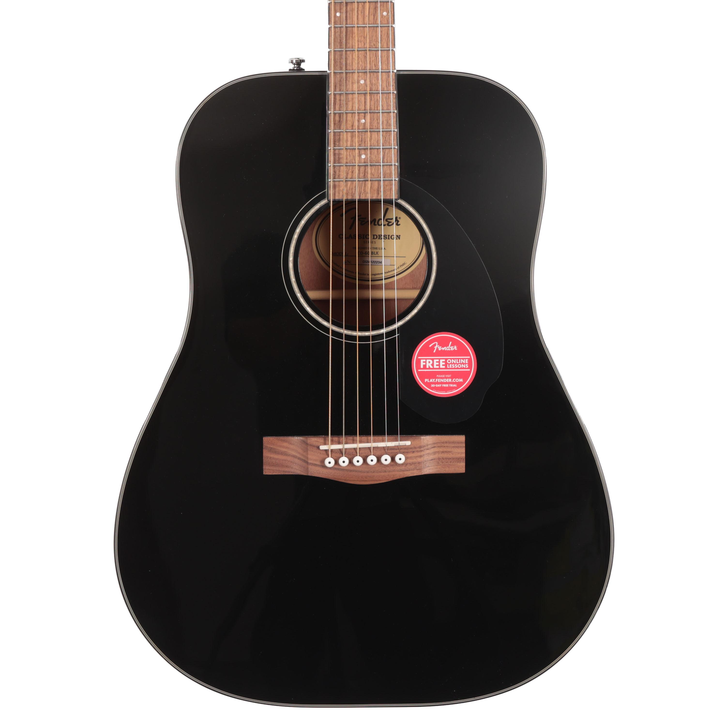 B Stock : Fender CD-60 V3 Dreadnought Acoustic in Black w/ Walnut Fingerboard 003 - B-097011050-0003 (2).jpg