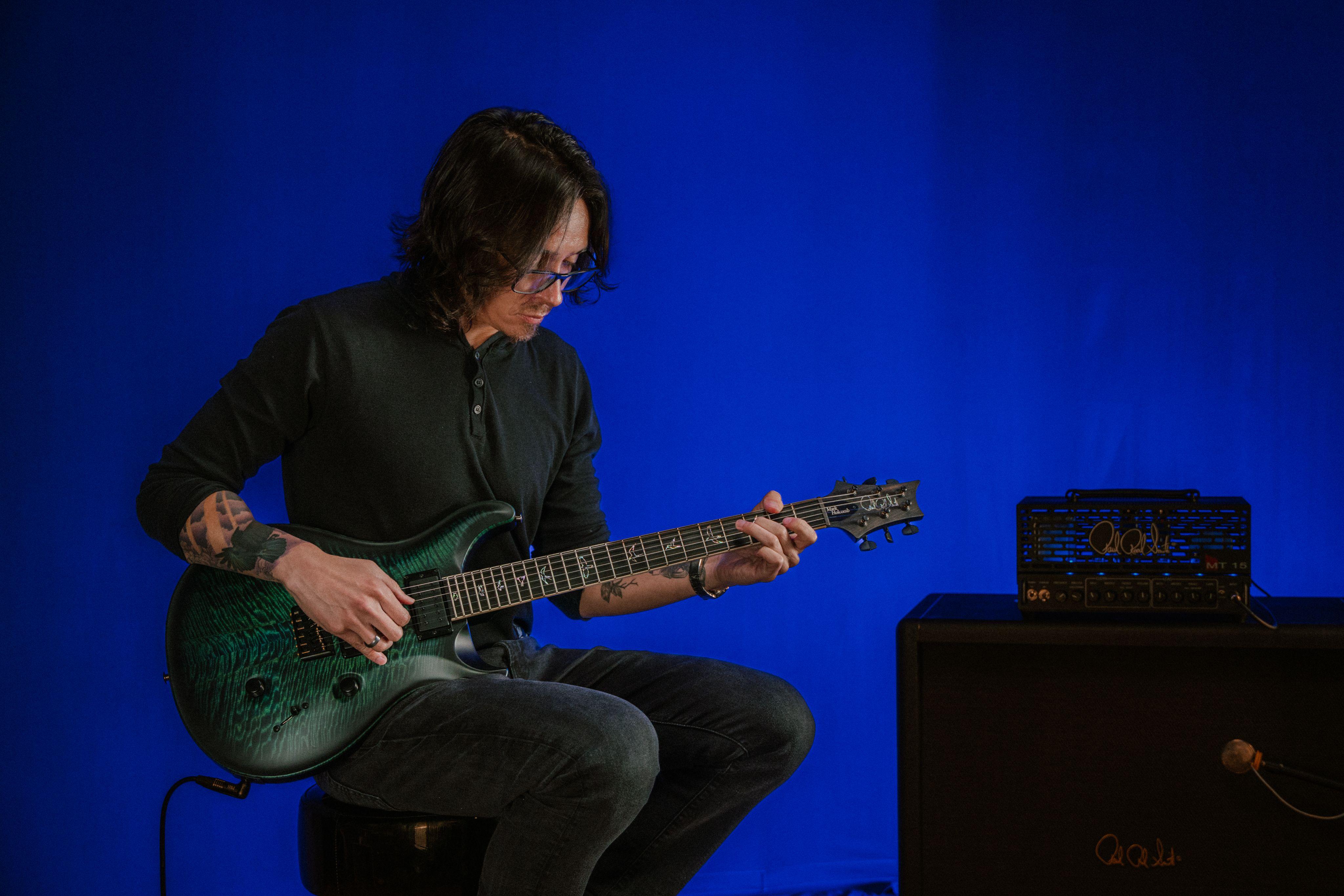 PRS USA Mark Holcomb Signature Electric Guitar in Holcomb Wraparound Blue Burst - MarkHolcomb_2025_4.jpg