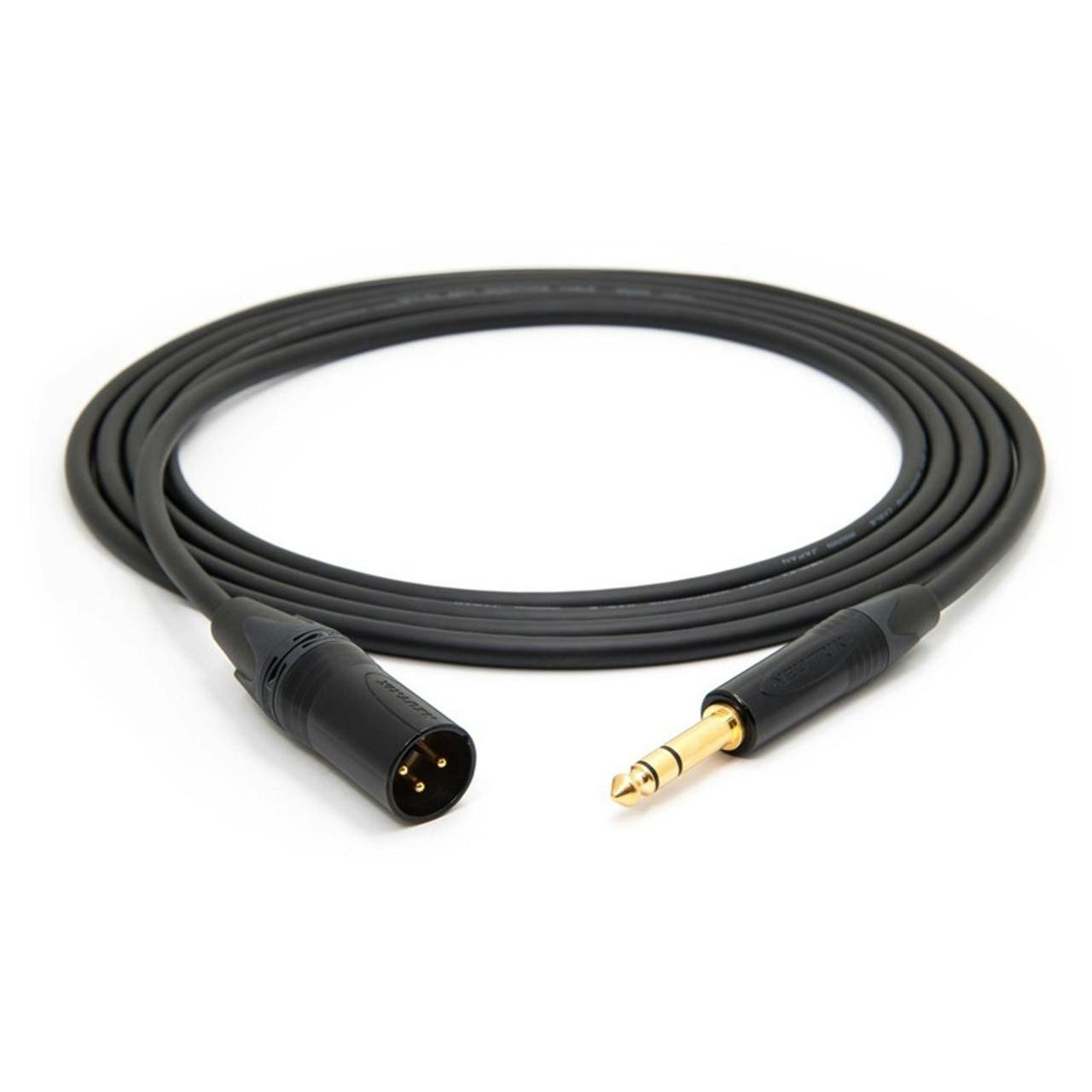 Mogami 2534 Quad Neglex 3m Cable Terminated with Neutrik Black and Gold Male XLR and TRS 1/4″ Jack - 524086-1657536839434.jpg
