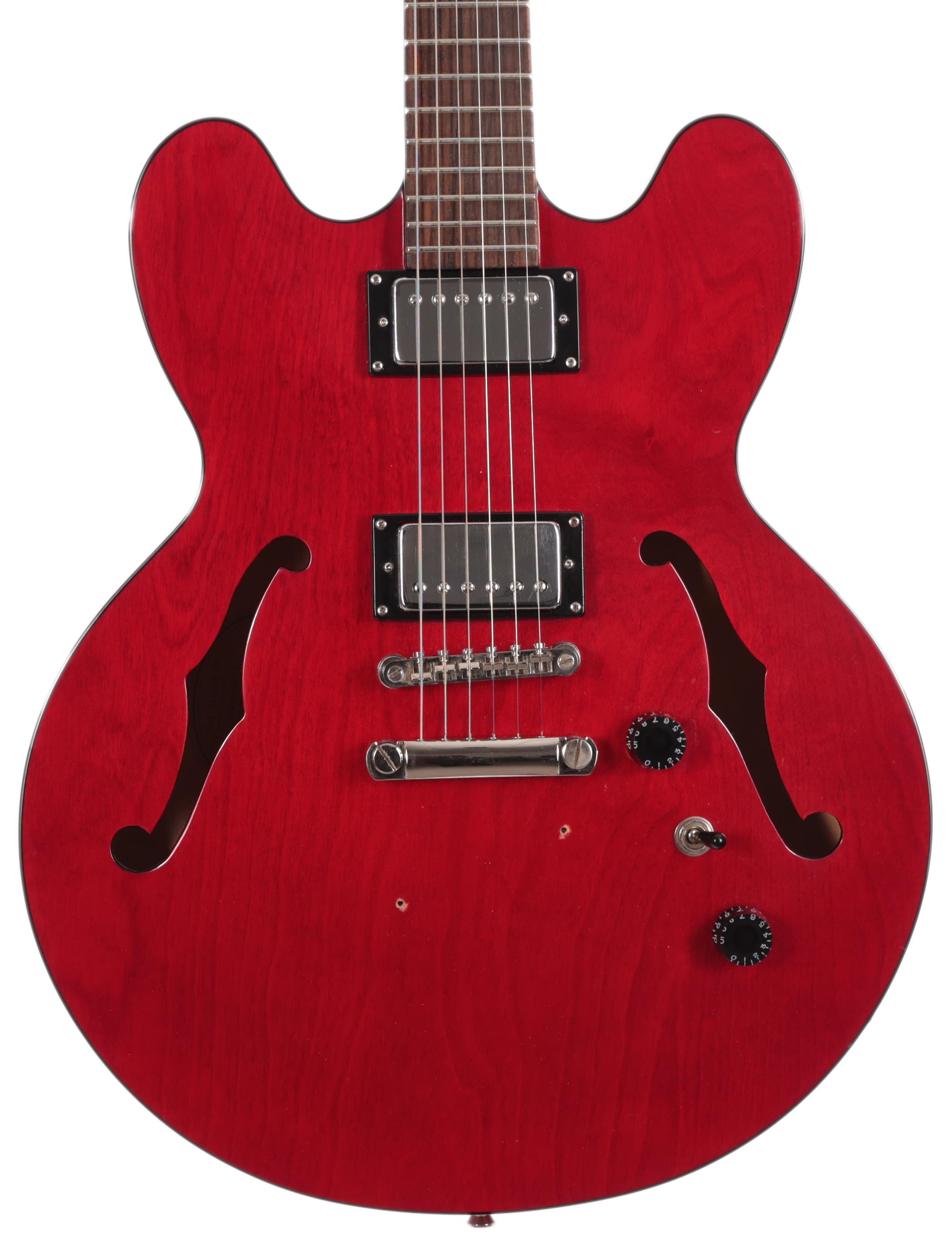 Second Hand Epiphone ES-335 Semi-Hollow Electric Guitar in Cherry 687 - SH-141-4687 (1).jpg