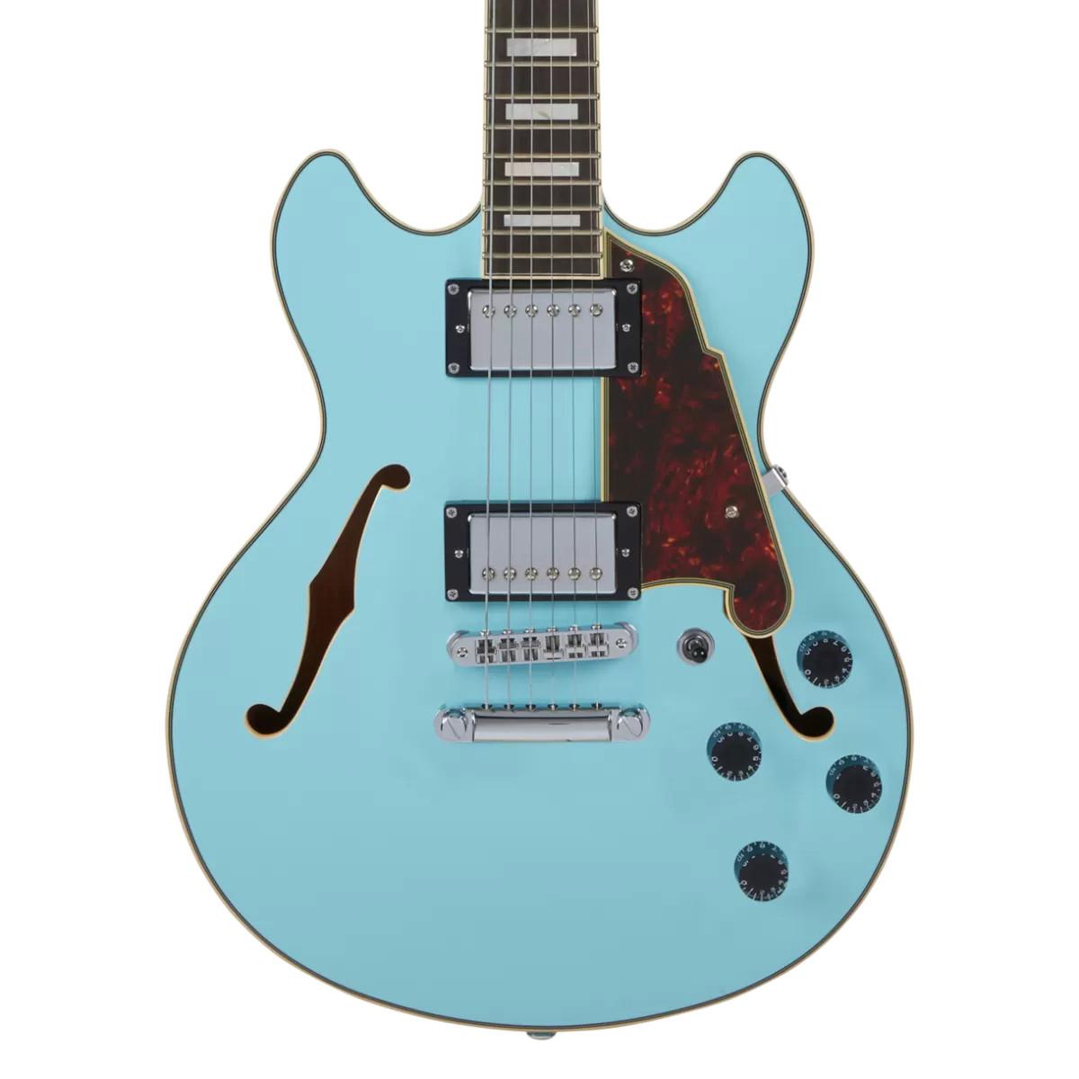 D'Angelico Premier Mini DC Semi-Hollow Electric Guitar in Sky Blue - premier_mini_sky_blue_3.jpg