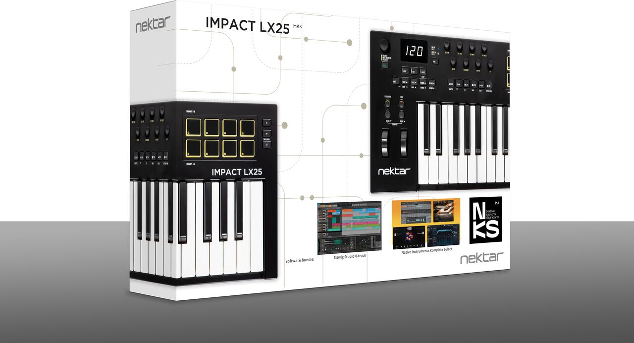 Nektar Impact LX25 MK3 MIDI Keyboard & Controller - LX25MK3_4.jpg