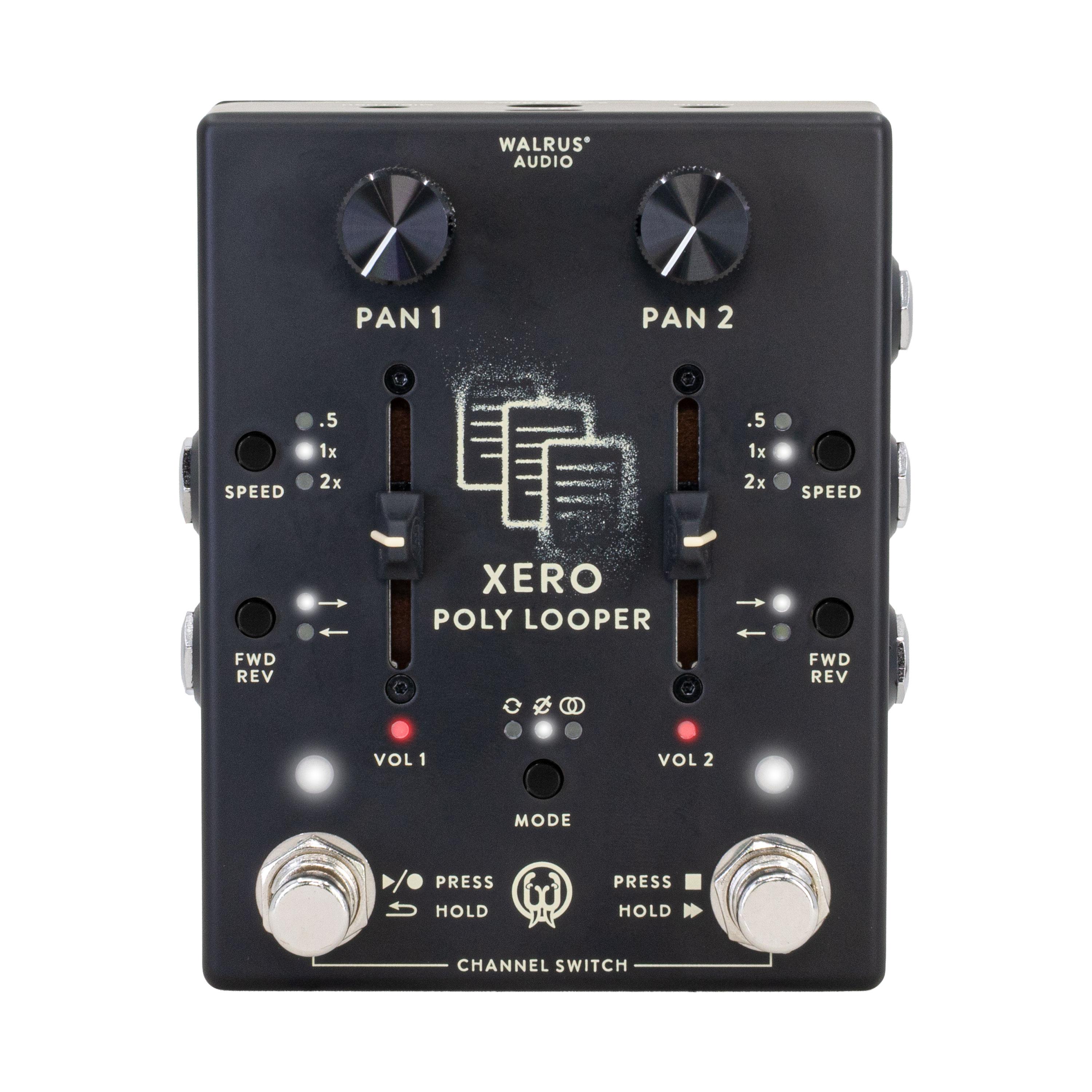 Walrus Audio Xero Polylooper Loop Pedal in Black - Xero-Black-front.jpg