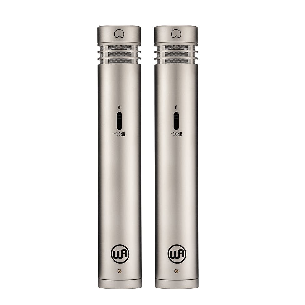 Warm Audio WA-84 Small Diaphragm Condenser Microphone Stereo Pair in Nickel - 319525-WA-84-Stereo-Pair-Nickel-Front-View-72-DPI-1.jpg
