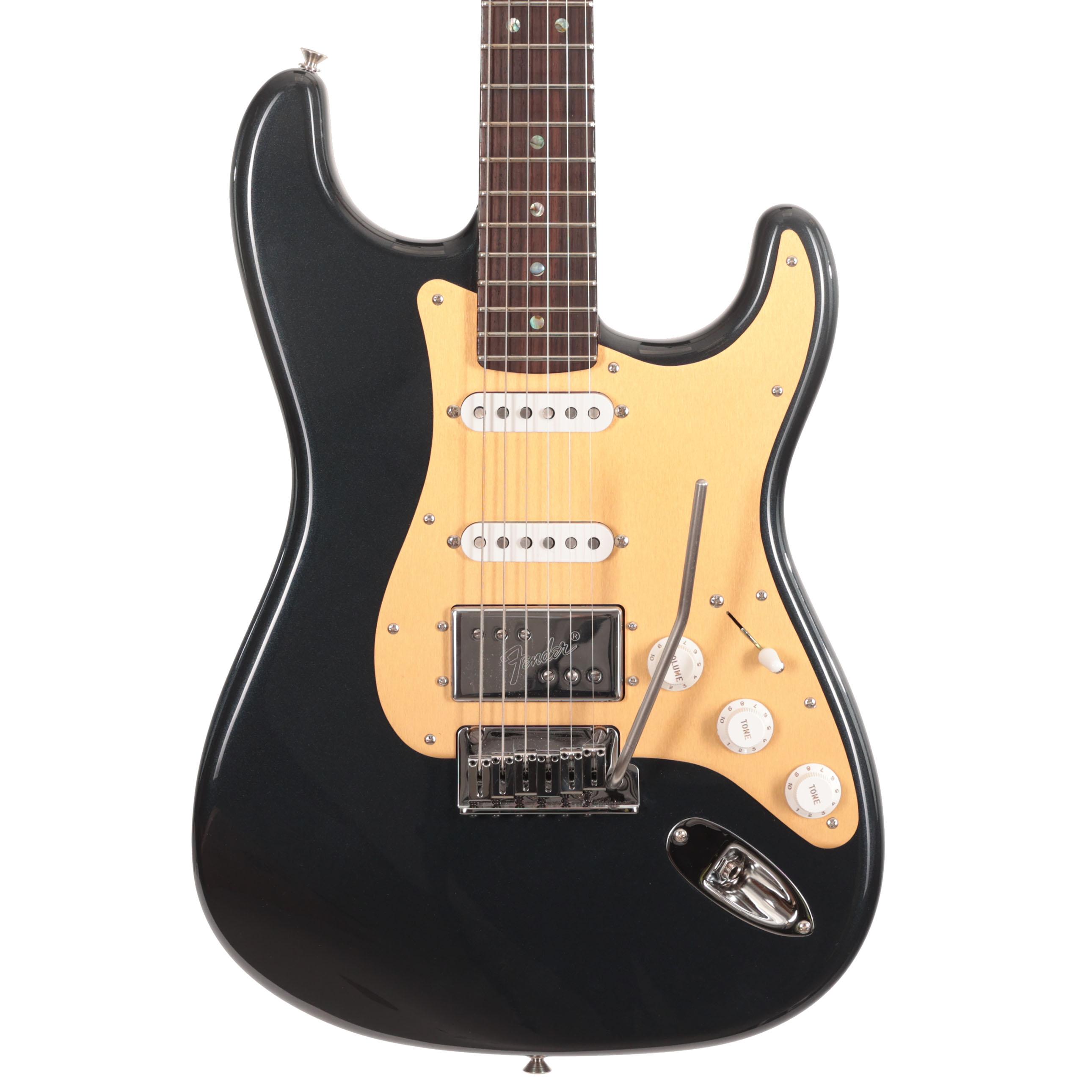 Second Hand Fender Custom Shop HSS Strat In Pewter NOS Widerange Humbucker 937 - SH-114-1937 (2).jpg