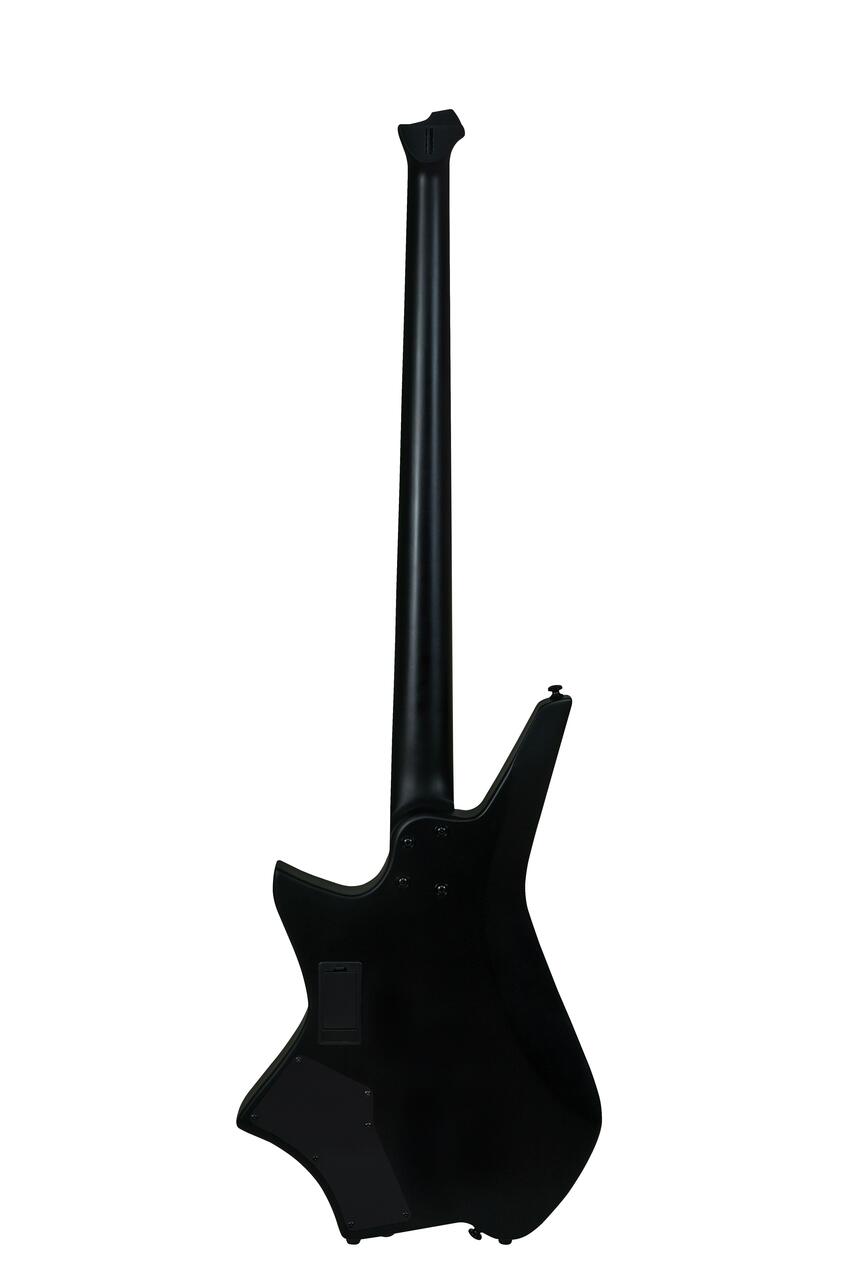 Hils HZB4 Headless Bass Guitar in Satin Black - Rear_compressed (1).jpg