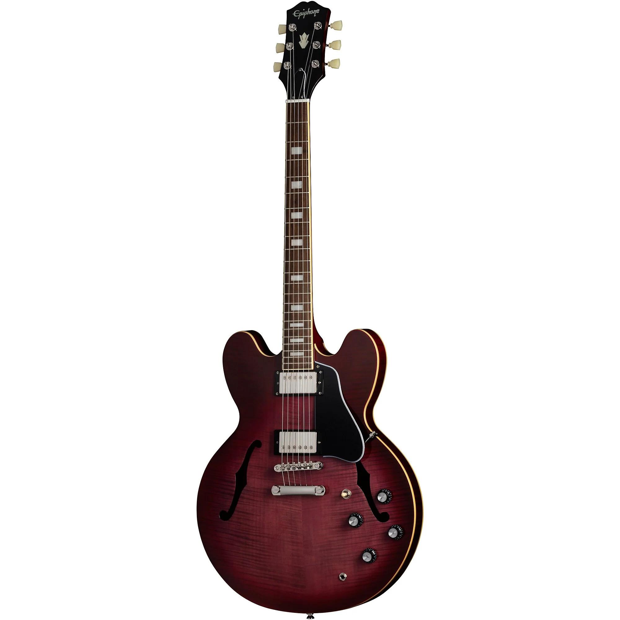 Epiphone ES-335 Figured Semi Hollow Electric Guitar in Raspberry Burst - epiphone-es-335-figured-purple-burst-1_2048x2048.jpg