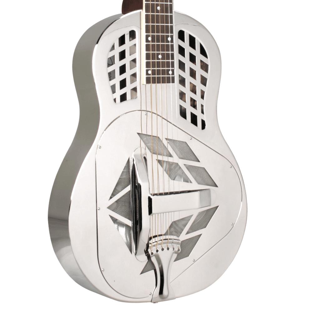 B Stock : Recording King RM-991-S Tricone Resonator Squareneck Acoustic Bell Brass Body in Nickel 002 - 448978-RM-991-S.jpg