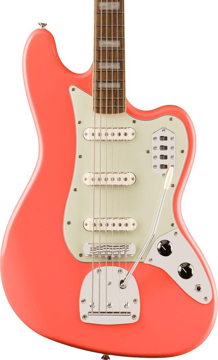 B Stock : Squier Classic Vibe Bass VI Laurel board Mint Pickguard Matching Headstock Tahitian Coral 001 - 0374585511 1.jpg